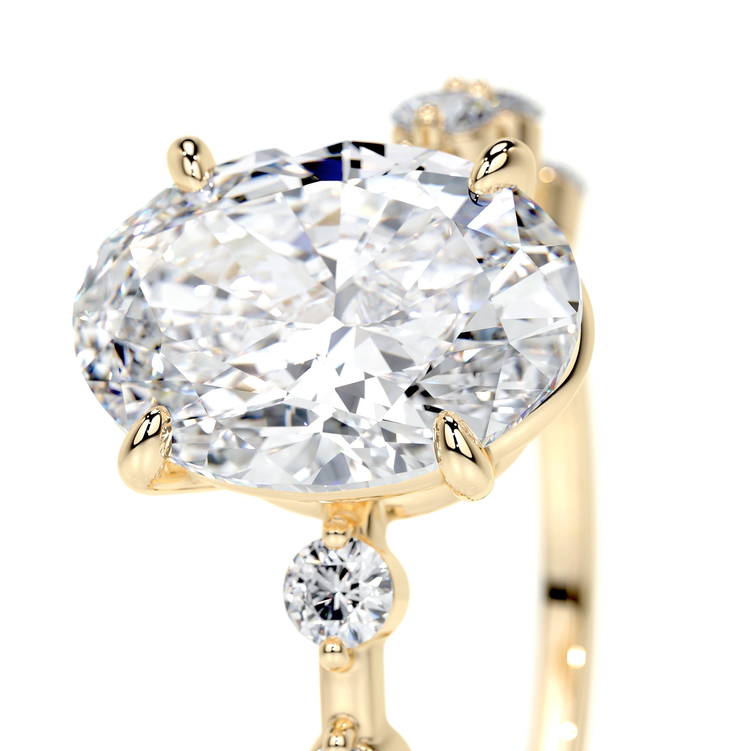 Bell Lab Grown Diamond Ring -18K Yellow Gold (RTS)