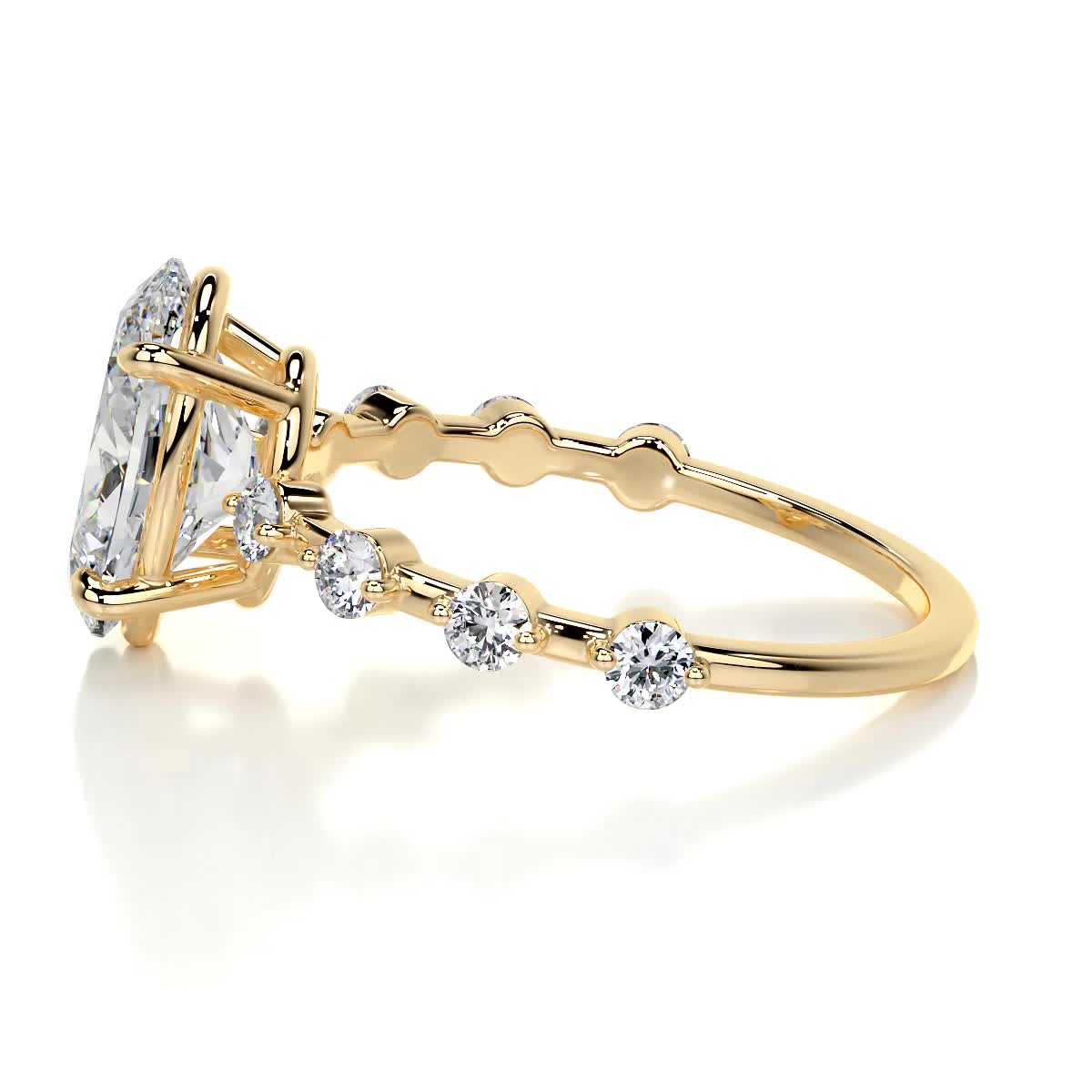 Bell Lab Grown Diamond Ring -18K Yellow Gold (RTS)