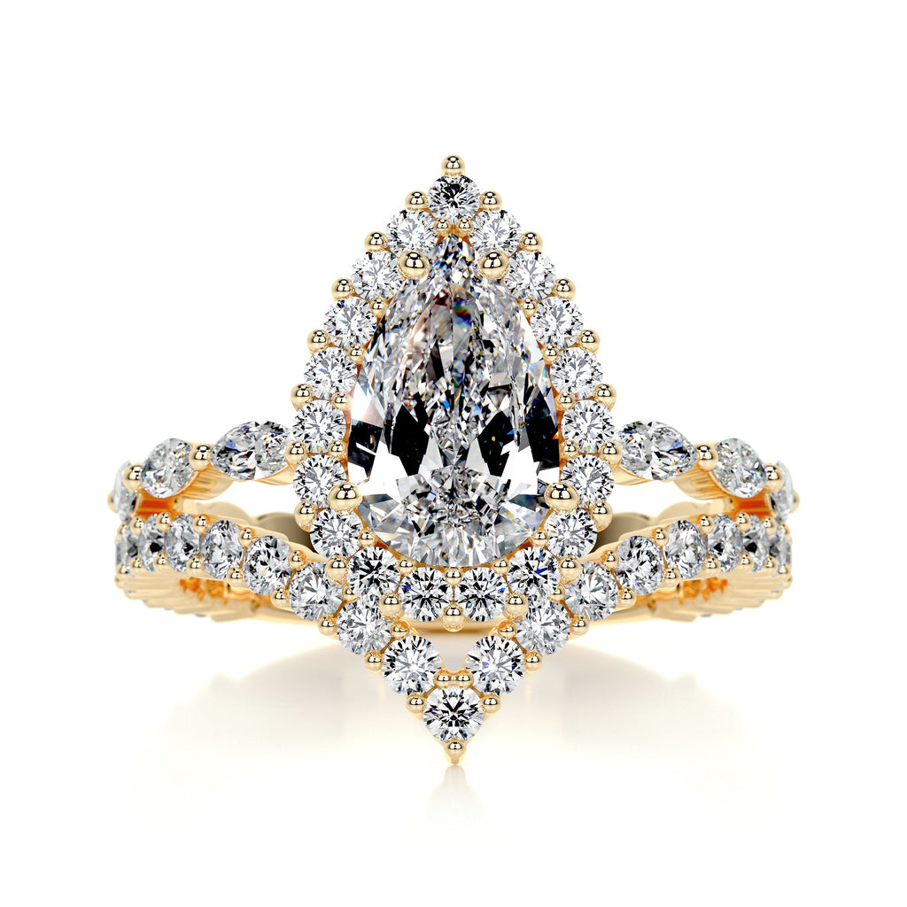 Dawn Diamond Bridal Set -18K Yellow Gold (RTS)