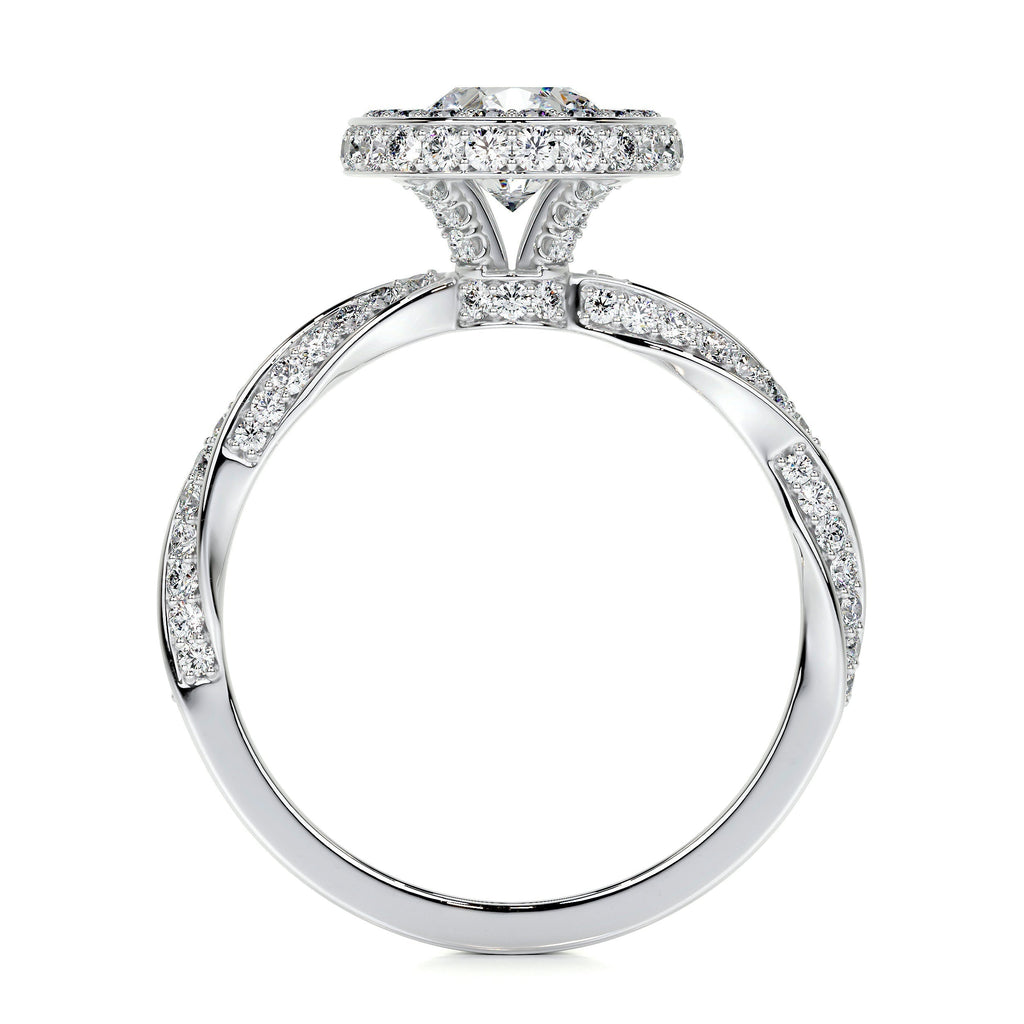 Sarina Lab Grown Diamond Ring -14K White Gold (RTS)