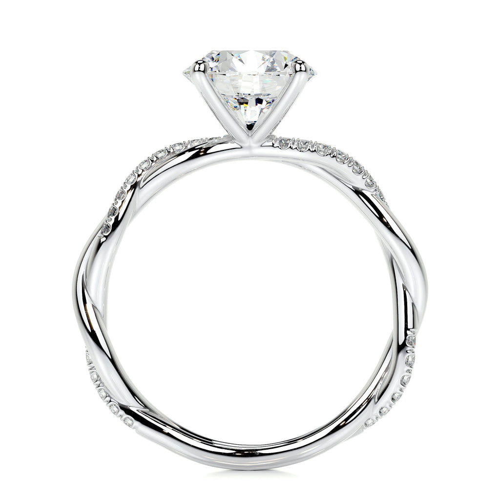 Crystal Lab Grown Diamond Ring -14K White Gold (RTS)