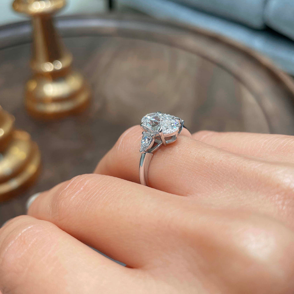 Kamala Lab Grown Diamond Ring -14K White Gold (RTS)
