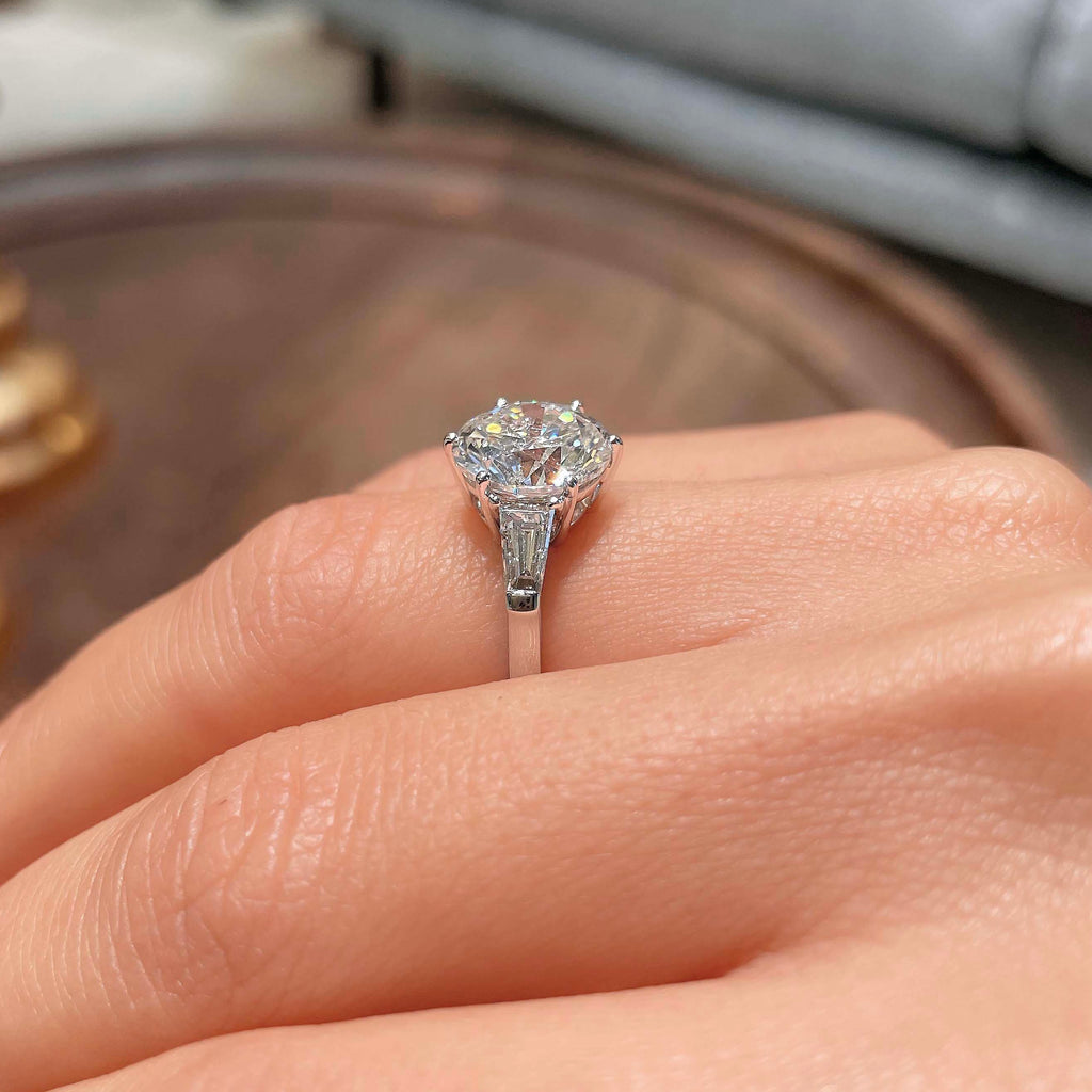 Skylar Moissanite Ring -14K White Gold (RTS)