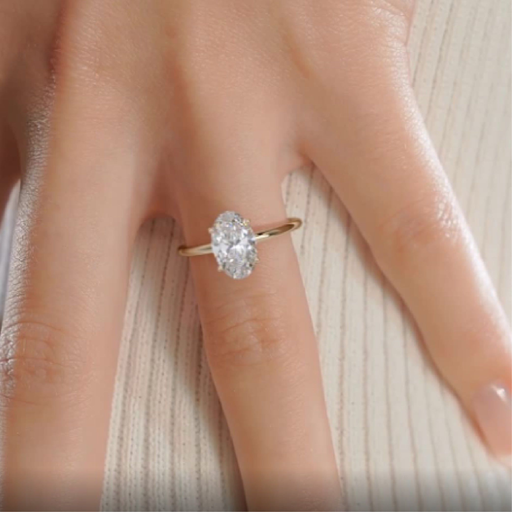 Adaline Diamond Engagement Ring -18K Yellow Gold (RTS)