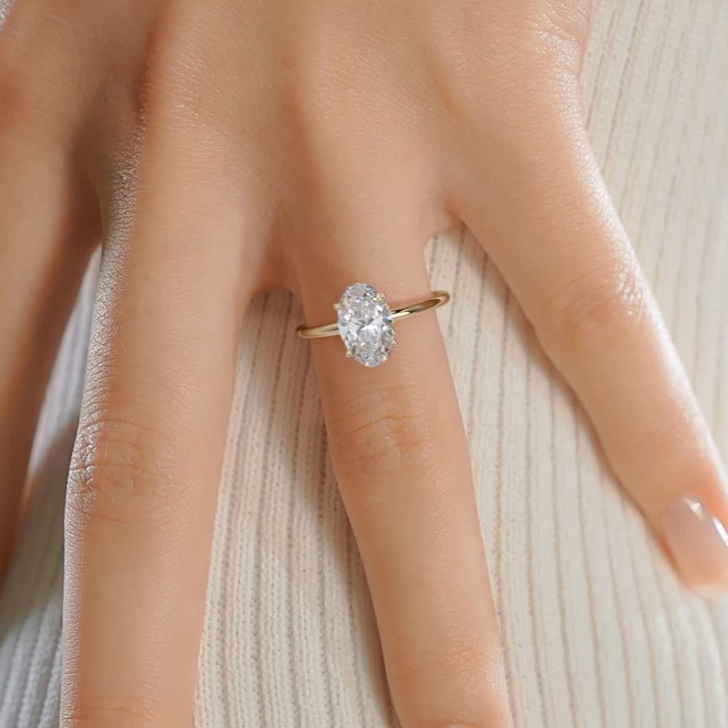 Adaline Lab Grown Diamond Ring -18K Yellow Gold (RTS)