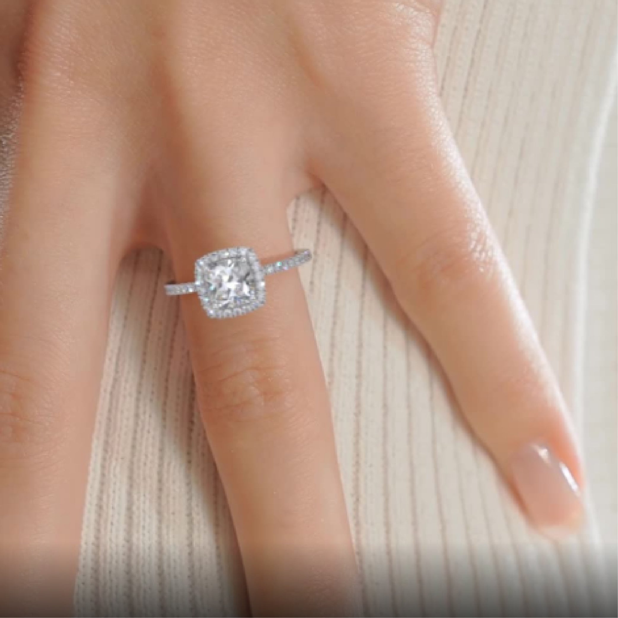 Madison Lab Grown Diamond Ring -Platinum (RTS)
