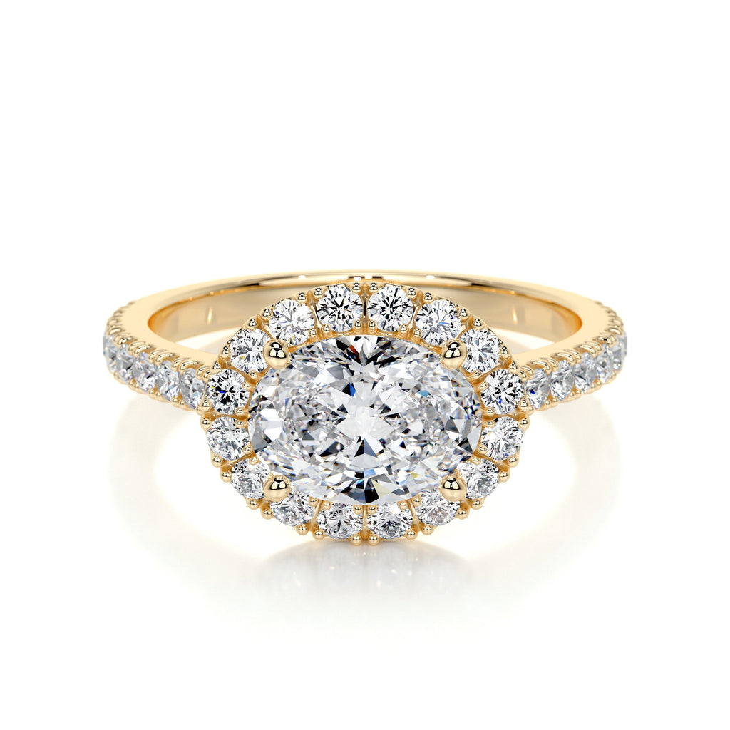 Alessandra Lab Grown Diamond Ring -18K Yellow Gold (RTS)