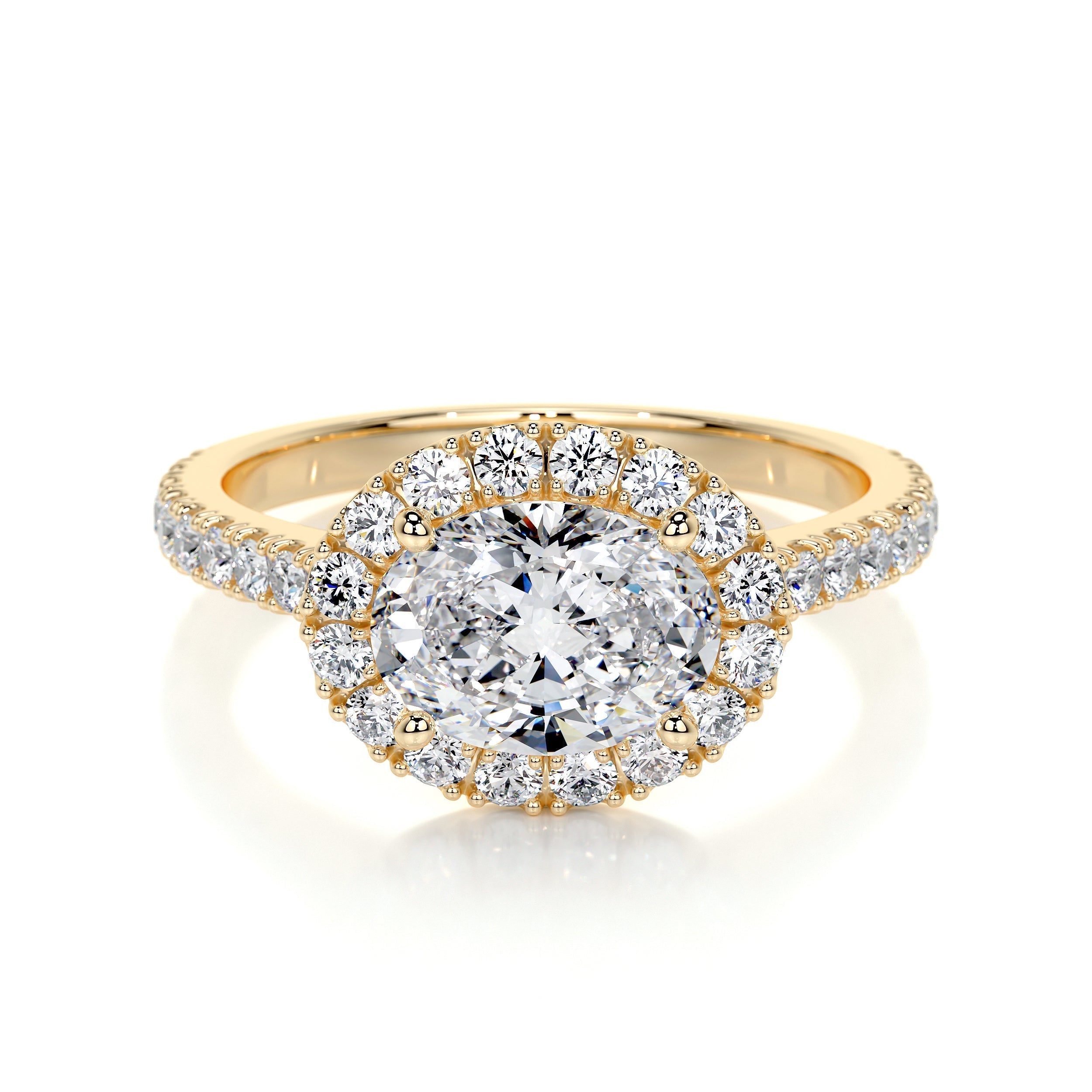 Alessandra Lab Grown Diamond Ring -18K Yellow Gold (RTS)