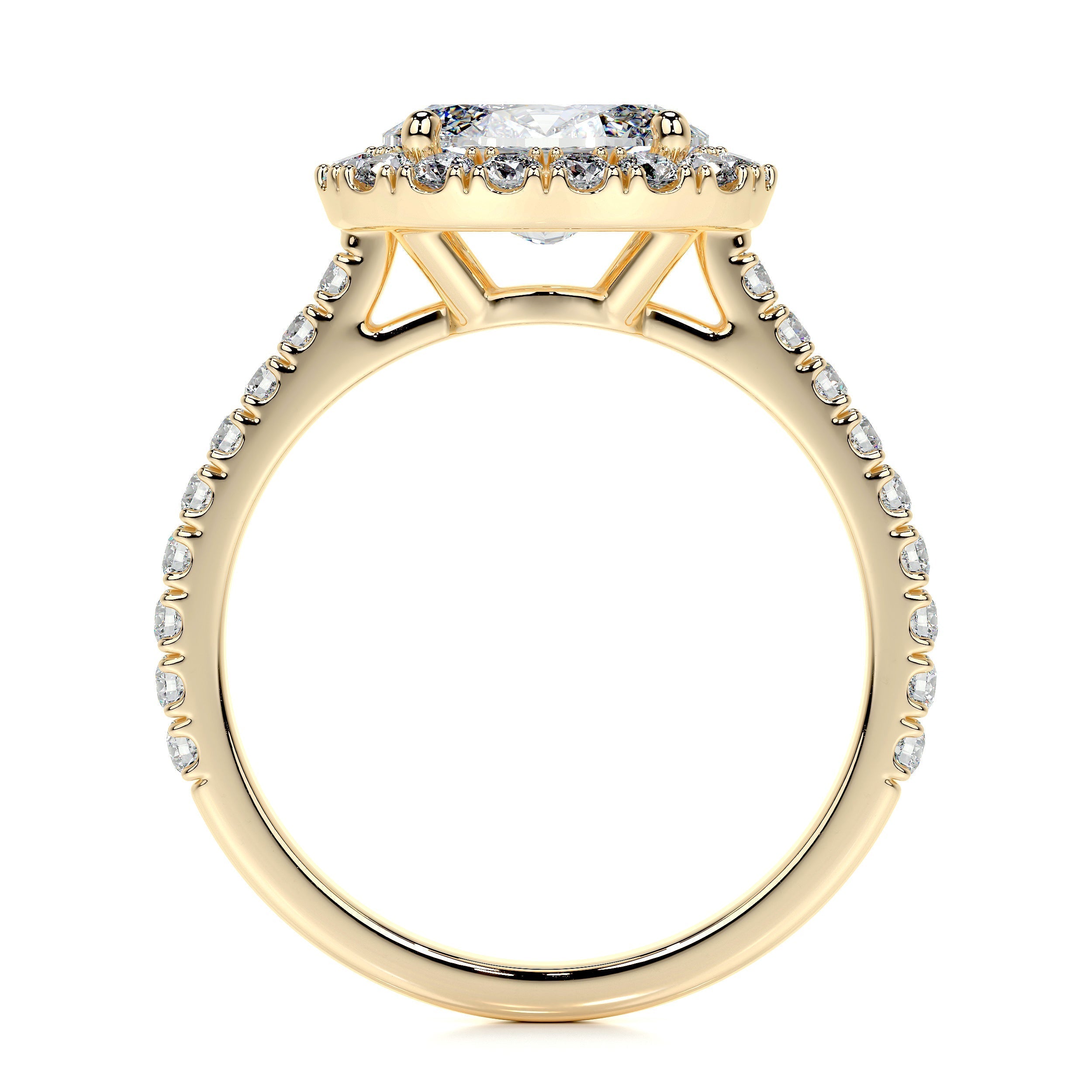 Alessandra Lab Grown Diamond Ring -18K Yellow Gold (RTS)