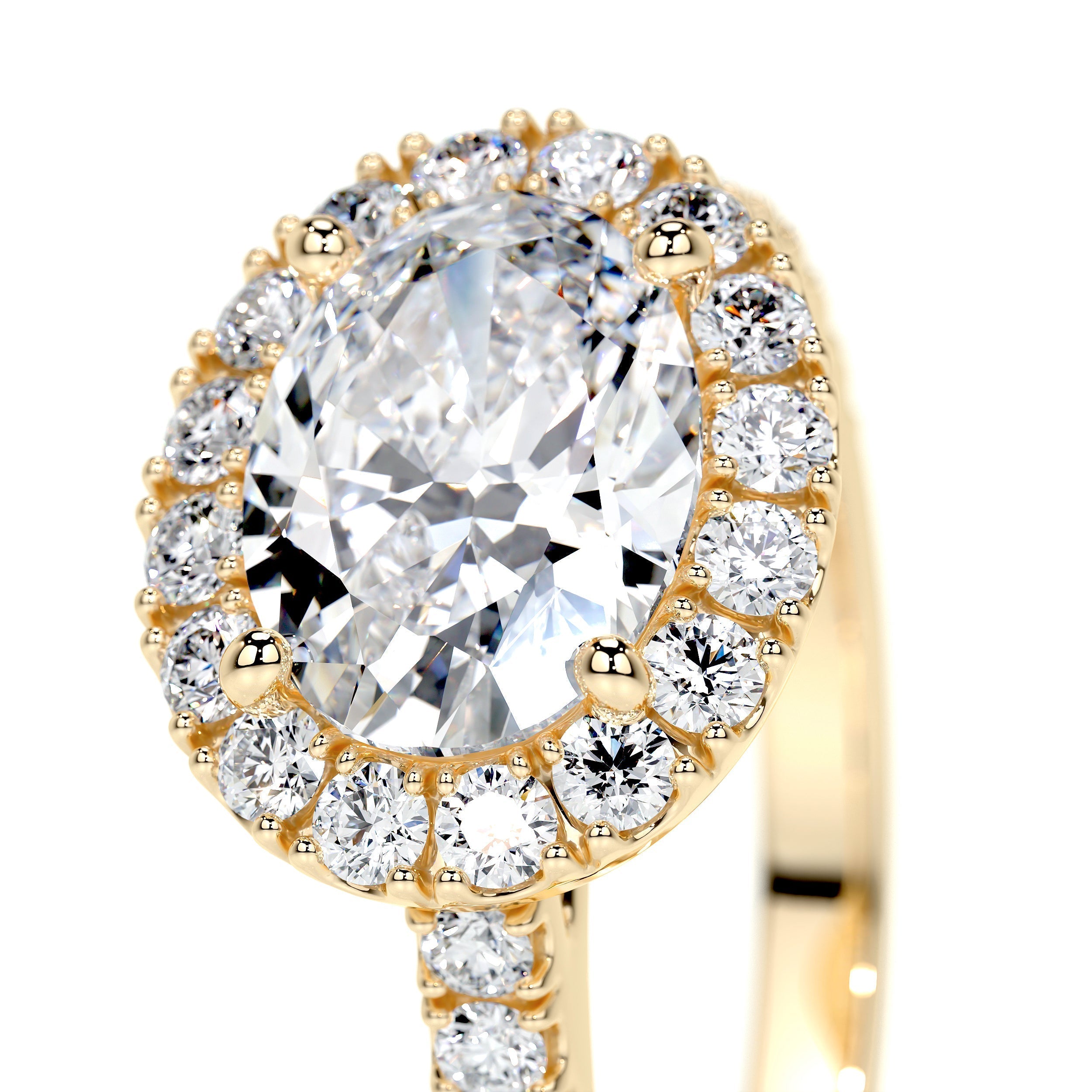 Alessandra Lab Grown Diamond Ring -18K Yellow Gold (RTS)