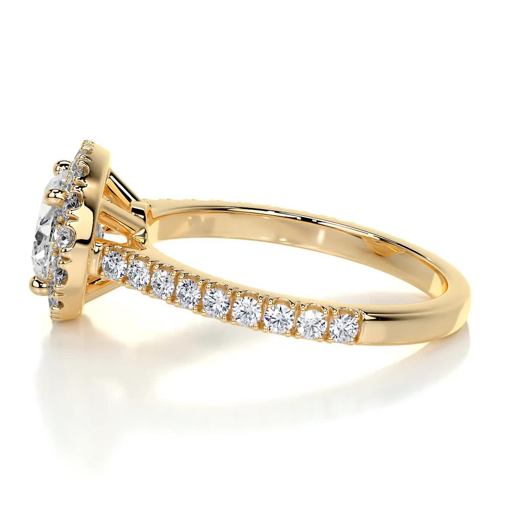 Alessandra Lab Grown Diamond Ring -18K Yellow Gold (RTS)
