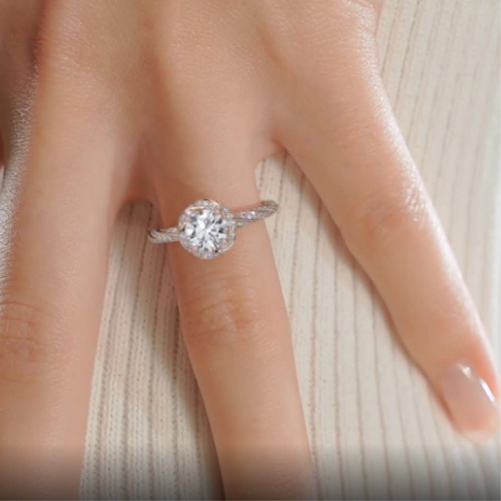 Joanne Lab Grown Diamond Ring -14K Rose Gold (RTS)