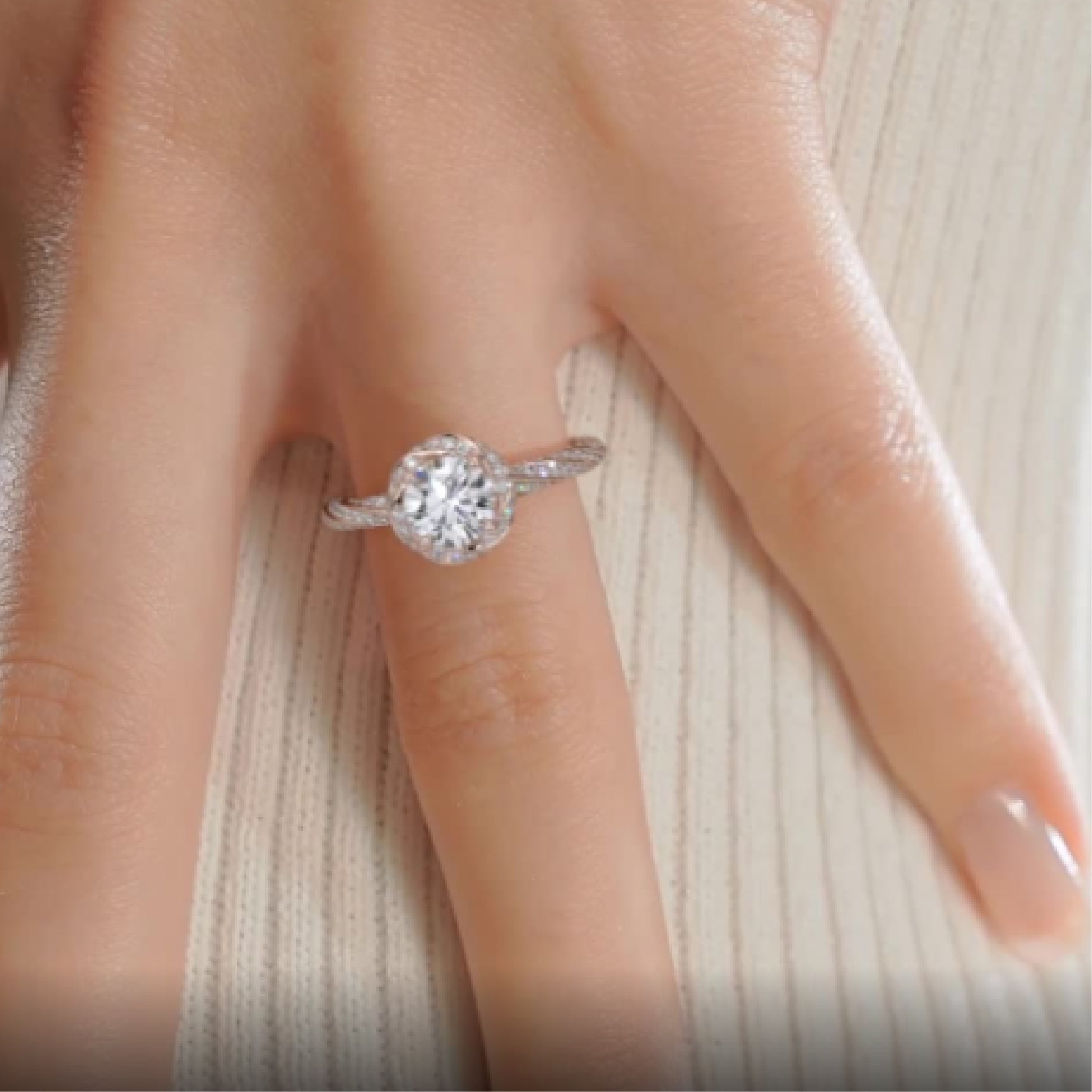 Joanne Lab Grown Diamond Ring -14K Rose Gold (RTS)