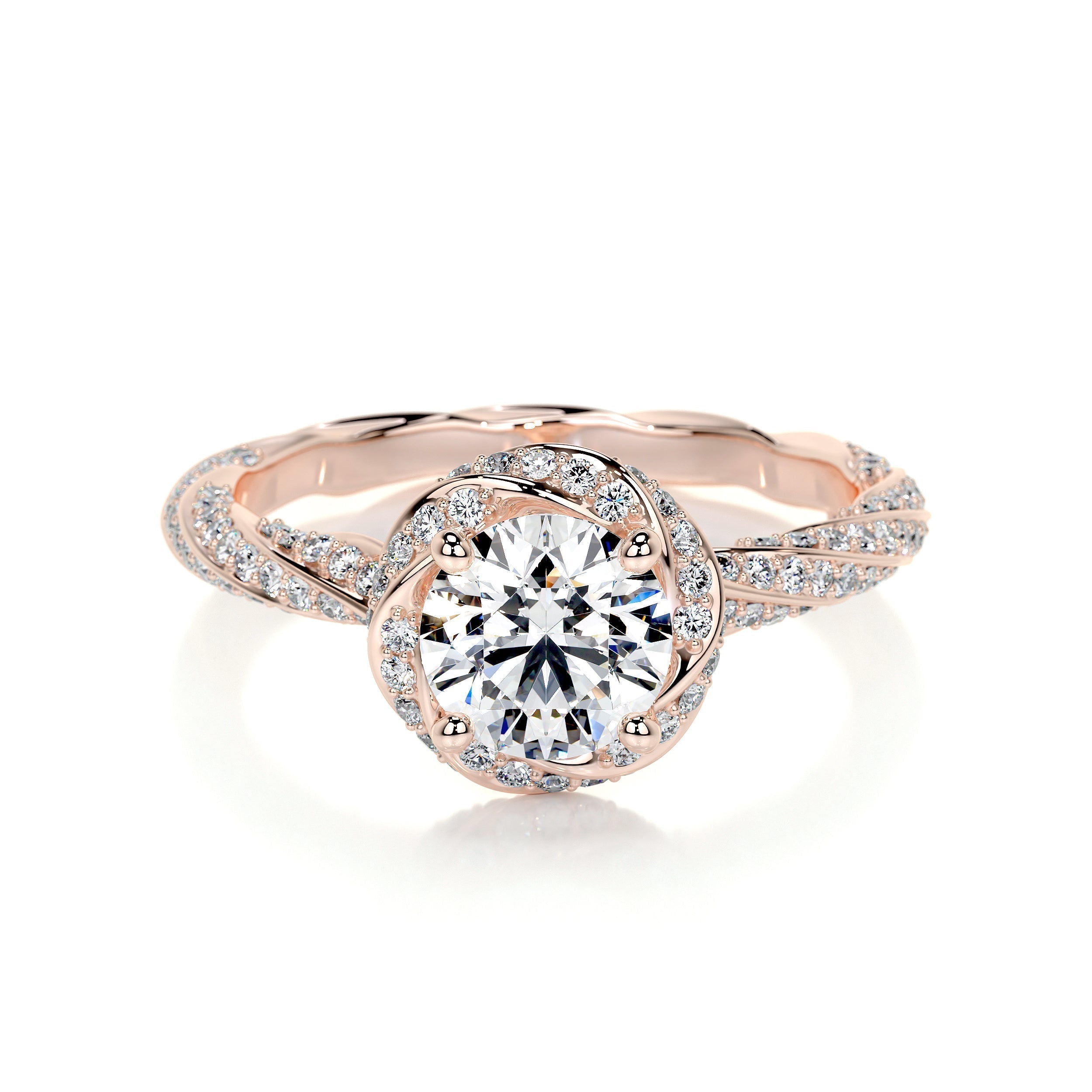 Joanne Lab Grown Diamond Ring -14K Rose Gold (RTS)