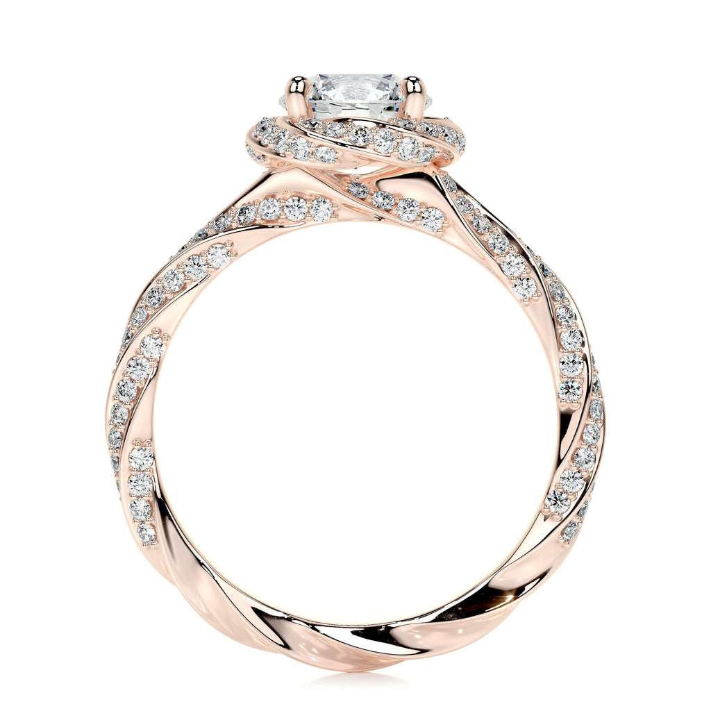 Joanne Lab Grown Diamond Ring -14K Rose Gold (RTS)