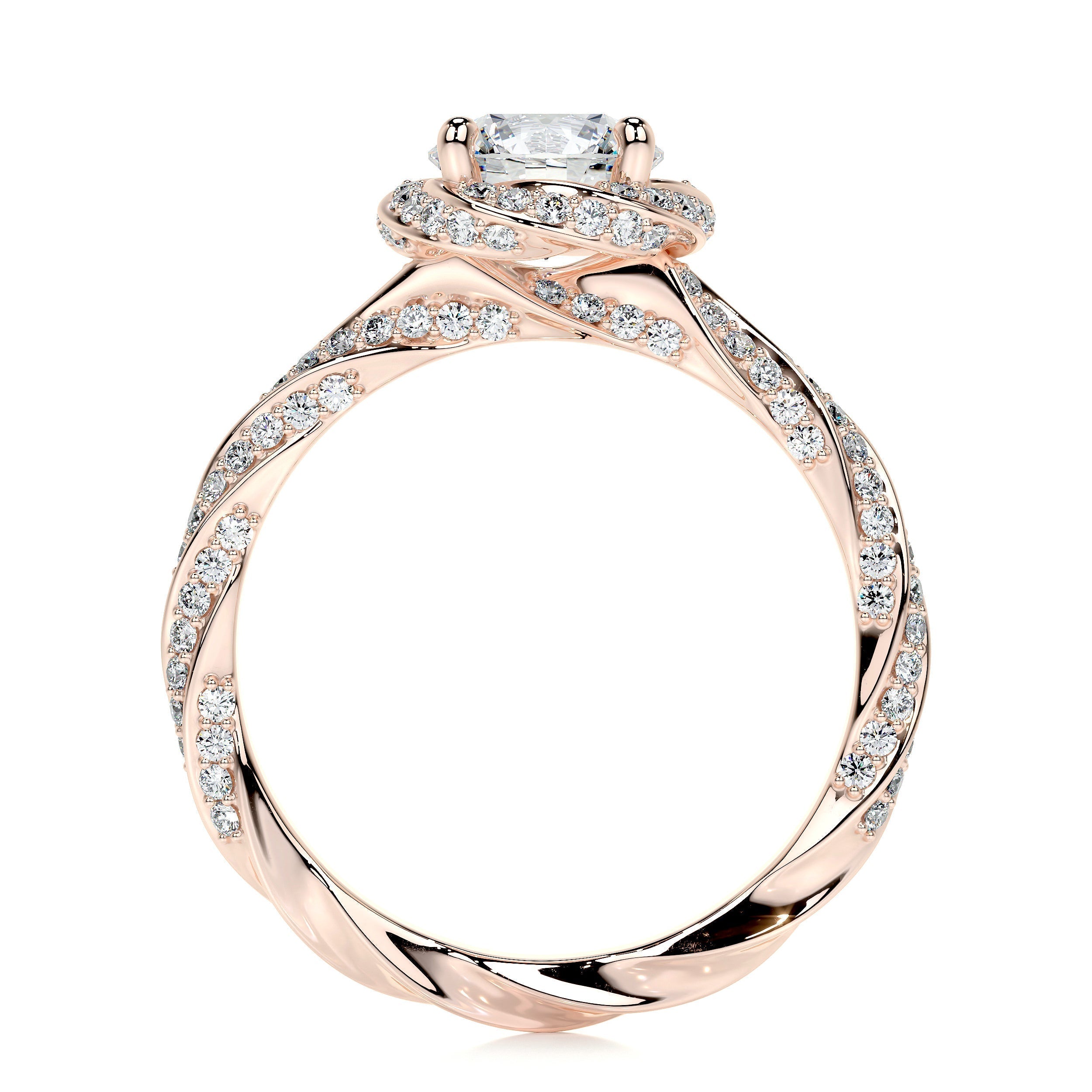 Joanne Lab Grown Diamond Ring -14K Rose Gold (RTS)