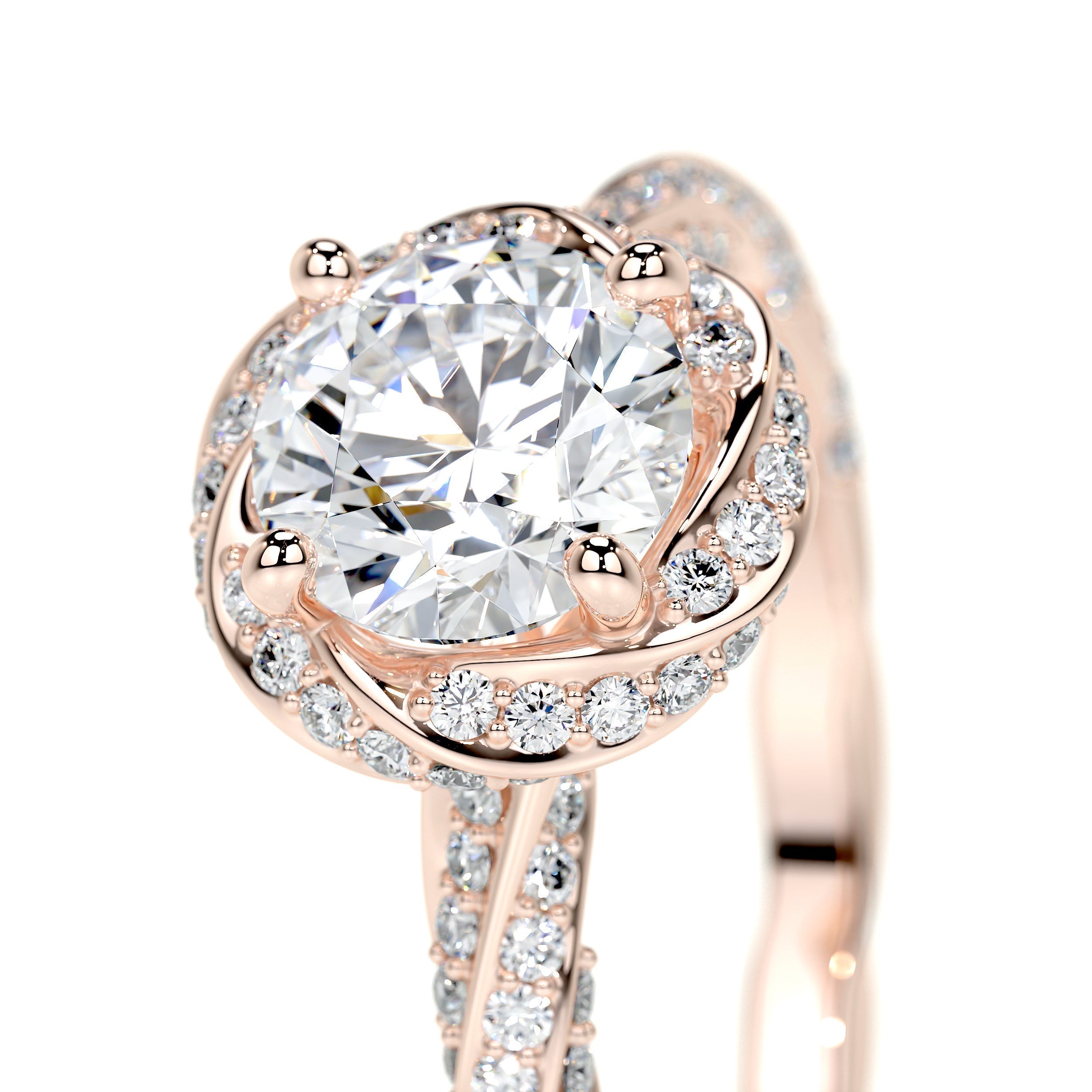 Joanne Lab Grown Diamond Ring -14K Rose Gold (RTS)