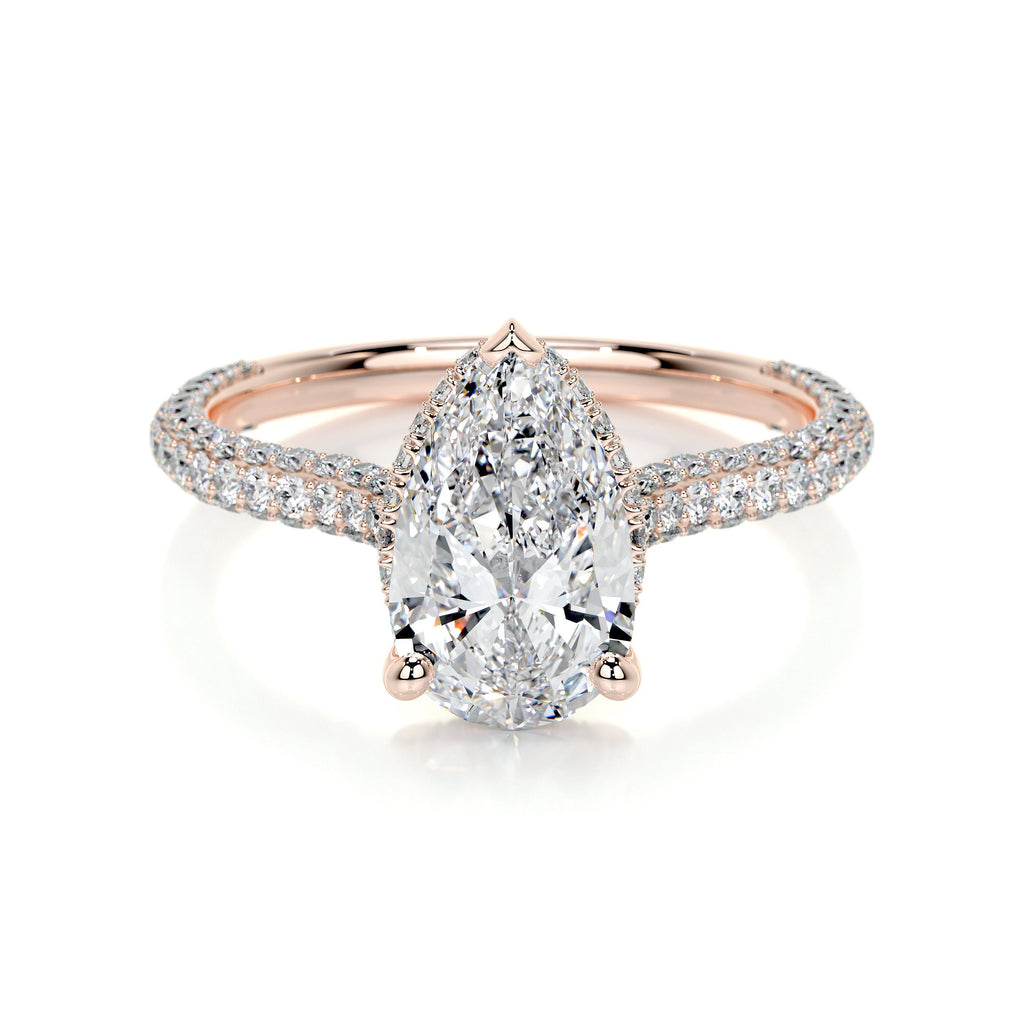 Nakia Lab Grown Diamond Ring -14K Rose Gold (RTS)