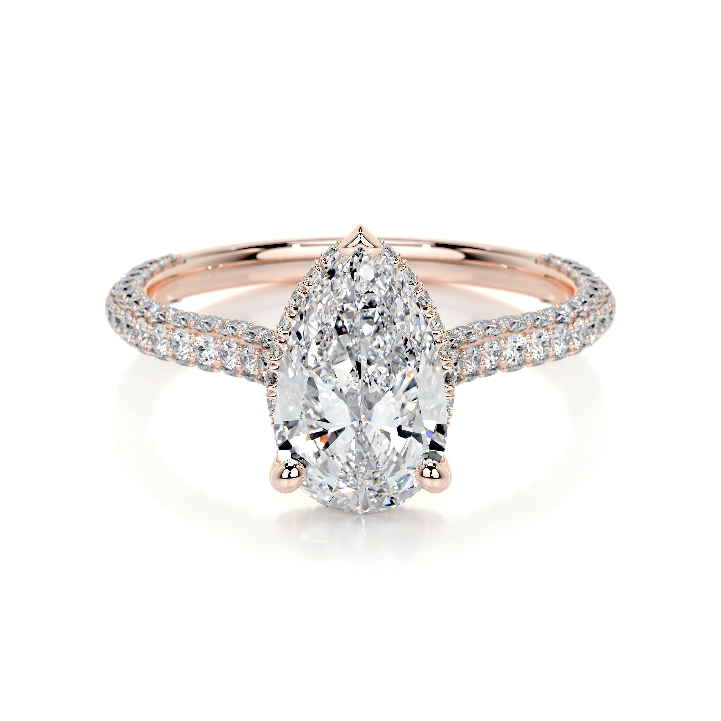 Nakia Lab Grown Diamond Ring -14K Rose Gold (RTS)