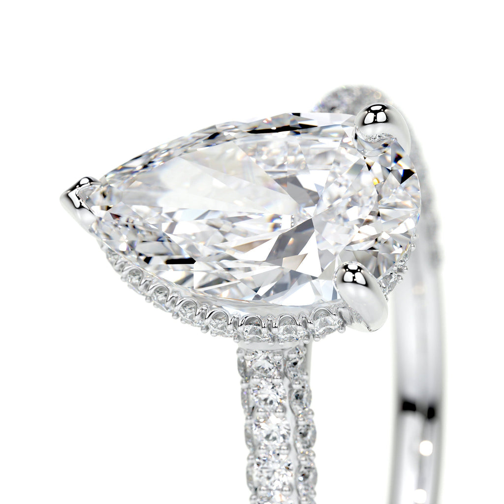 Nakia Lab Grown Diamond Ring -14K White Gold (RTS)