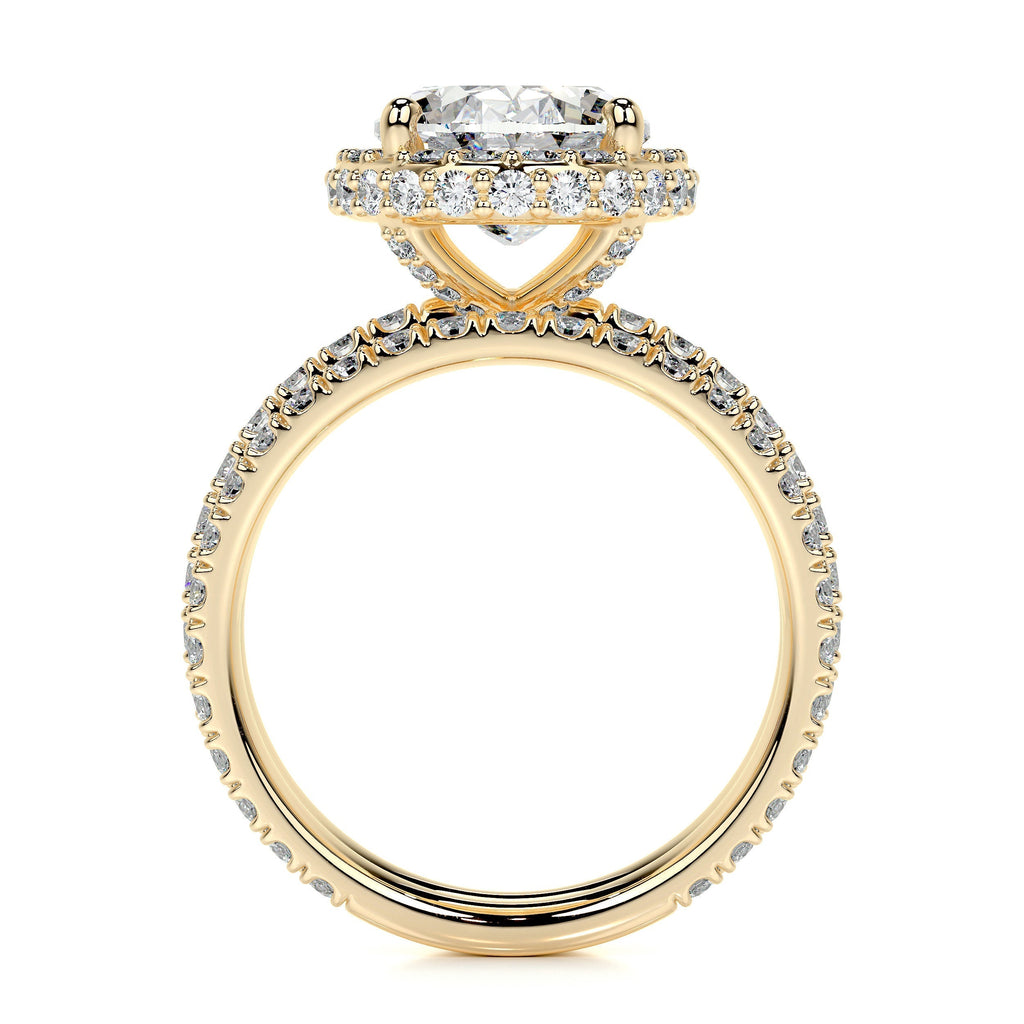 Lara Moissanite Bridal Set -18K Yellow Gold (RTS)