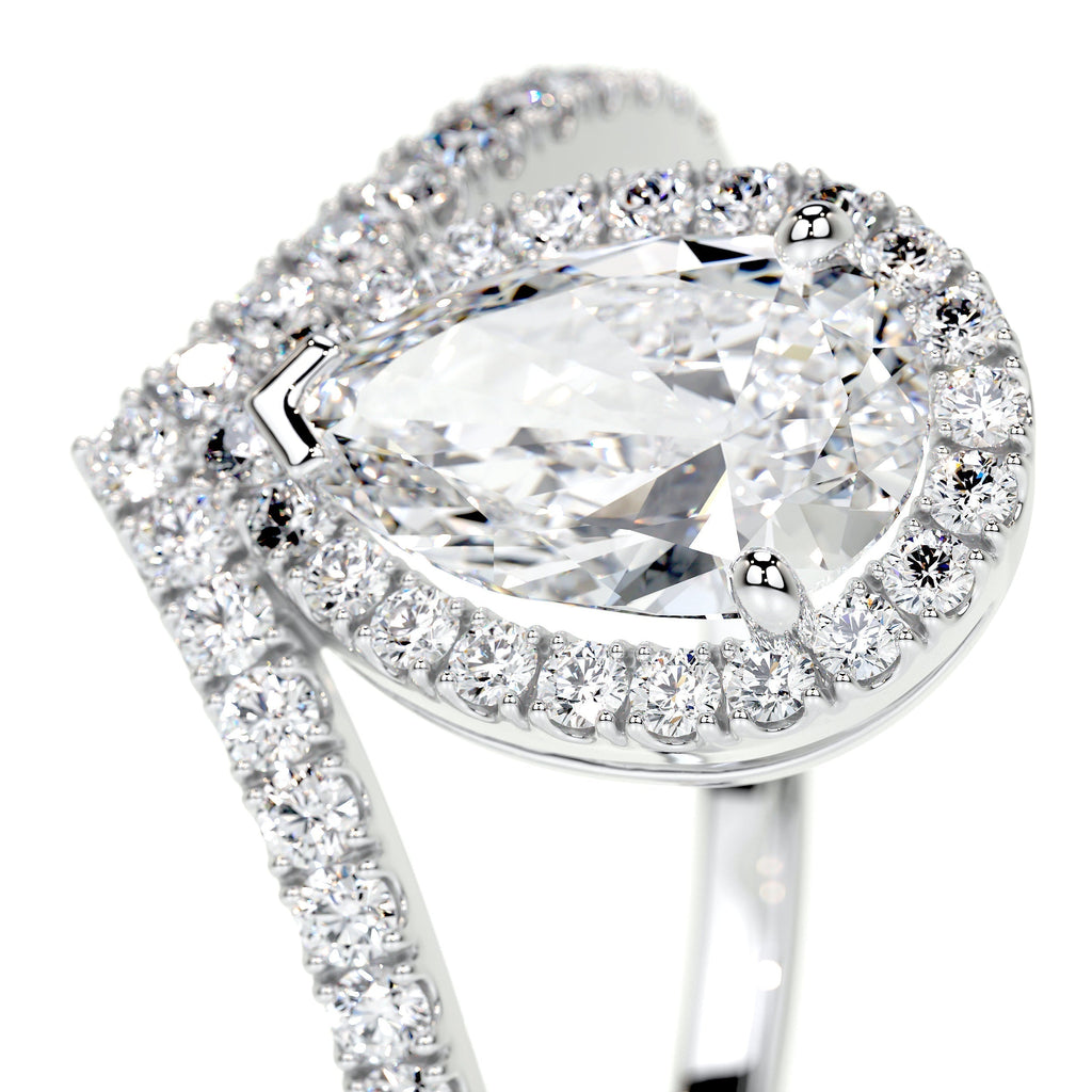 Miranda Lab Grown Diamond Ring -14K White Gold (RTS)