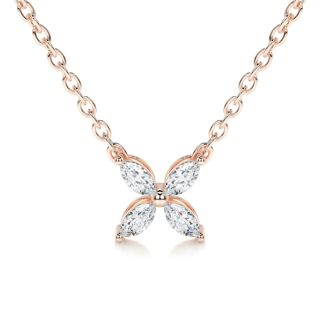 Michelle Lab Grown Diamond Pendant   (0.20 Carat) -14K Rose Gold (RTS)