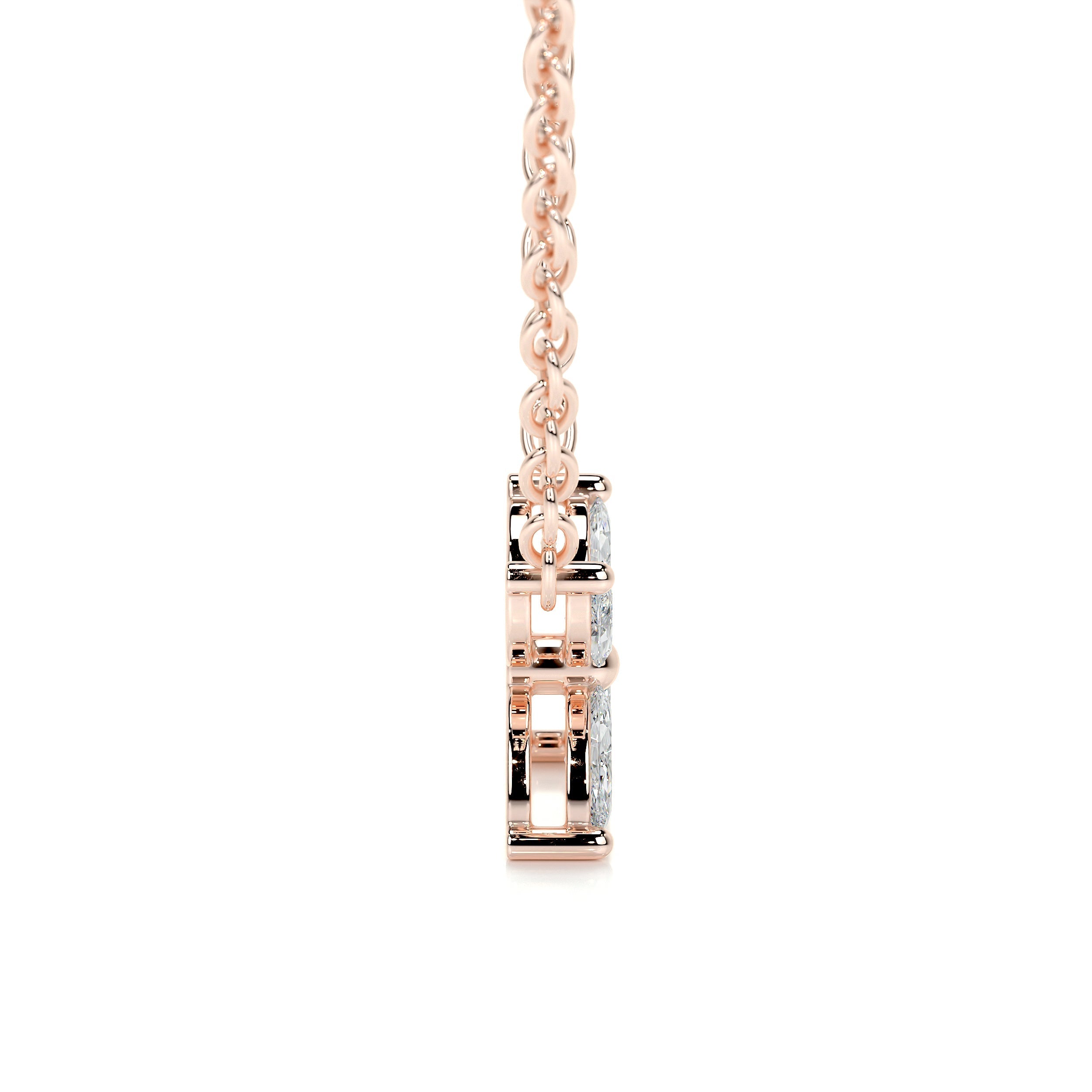 Michelle Lab Grown Diamond Pendant   (0.20 Carat) -14K Rose Gold (RTS)