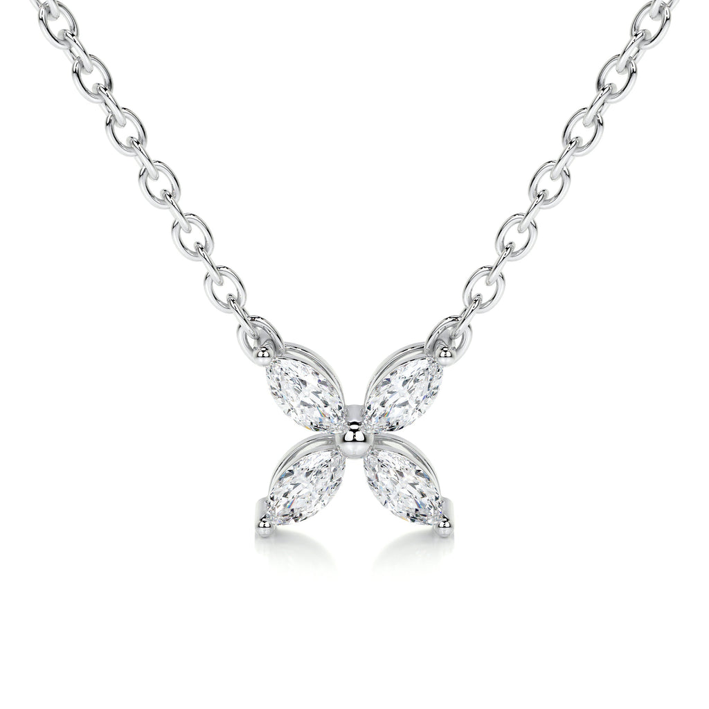 Michelle Diamond Pendant   (0.20 Carat) -18K White Gold (RTS)