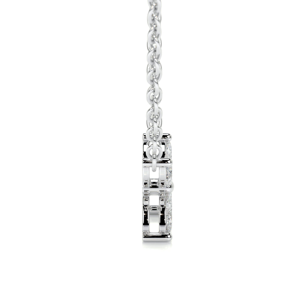 Michelle Diamond Pendant   (0.20 Carat) -18K White Gold (RTS)