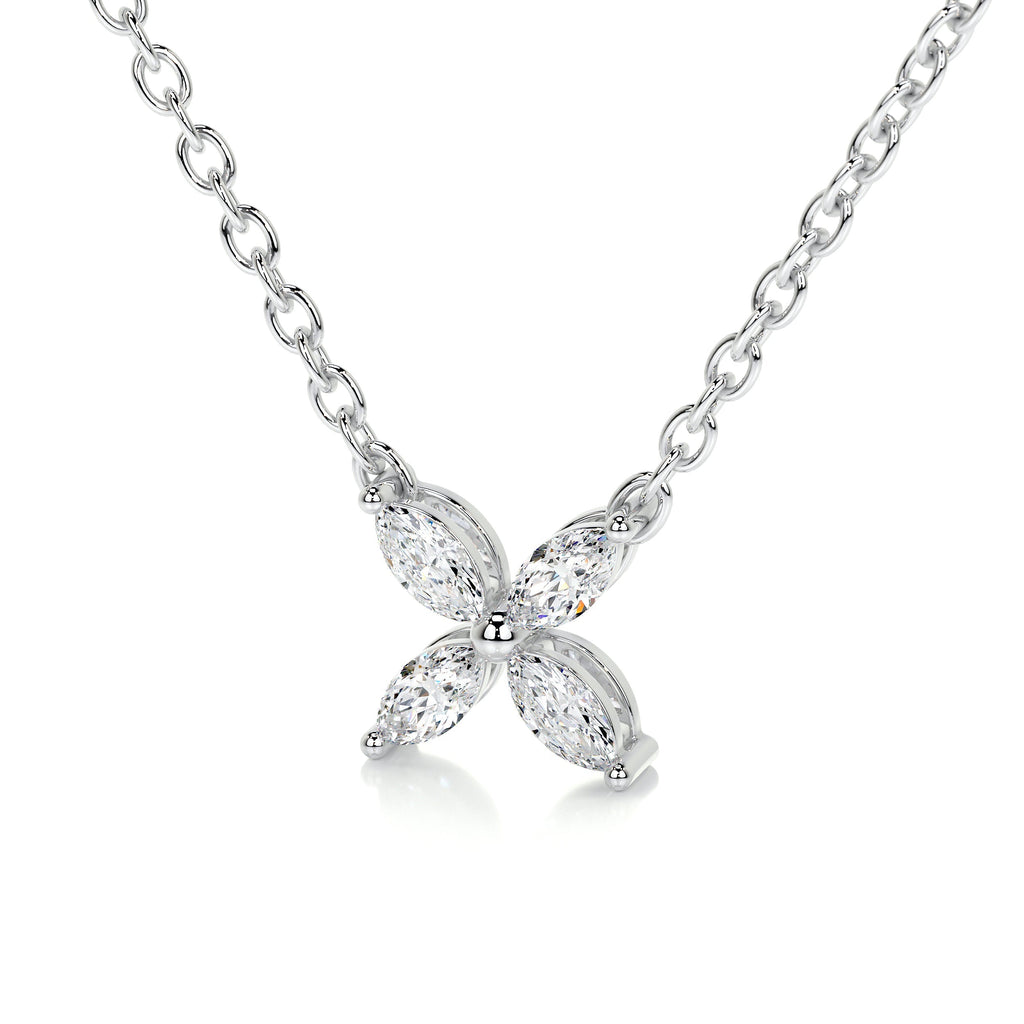 Michelle Diamond Pendant   (0.20 Carat) -18K White Gold (RTS)