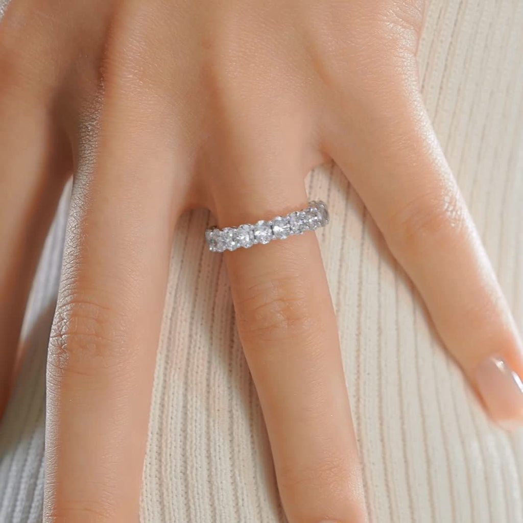 Julia Lab Grown Diamond Wedding Ring -14K White Gold (RTS)