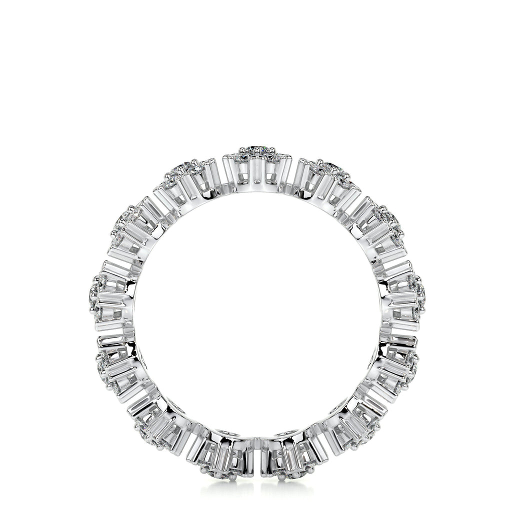 Holly Lab Grown Diamond Wedding Ring   (1 Carat) -14K White Gold (RTS)