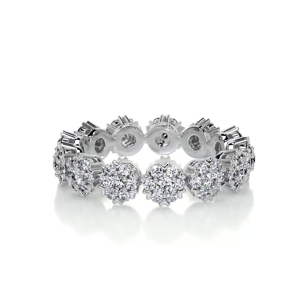 Holly Lab Grown Diamond Wedding Ring   (1 Carat) -14K White Gold (RTS)
