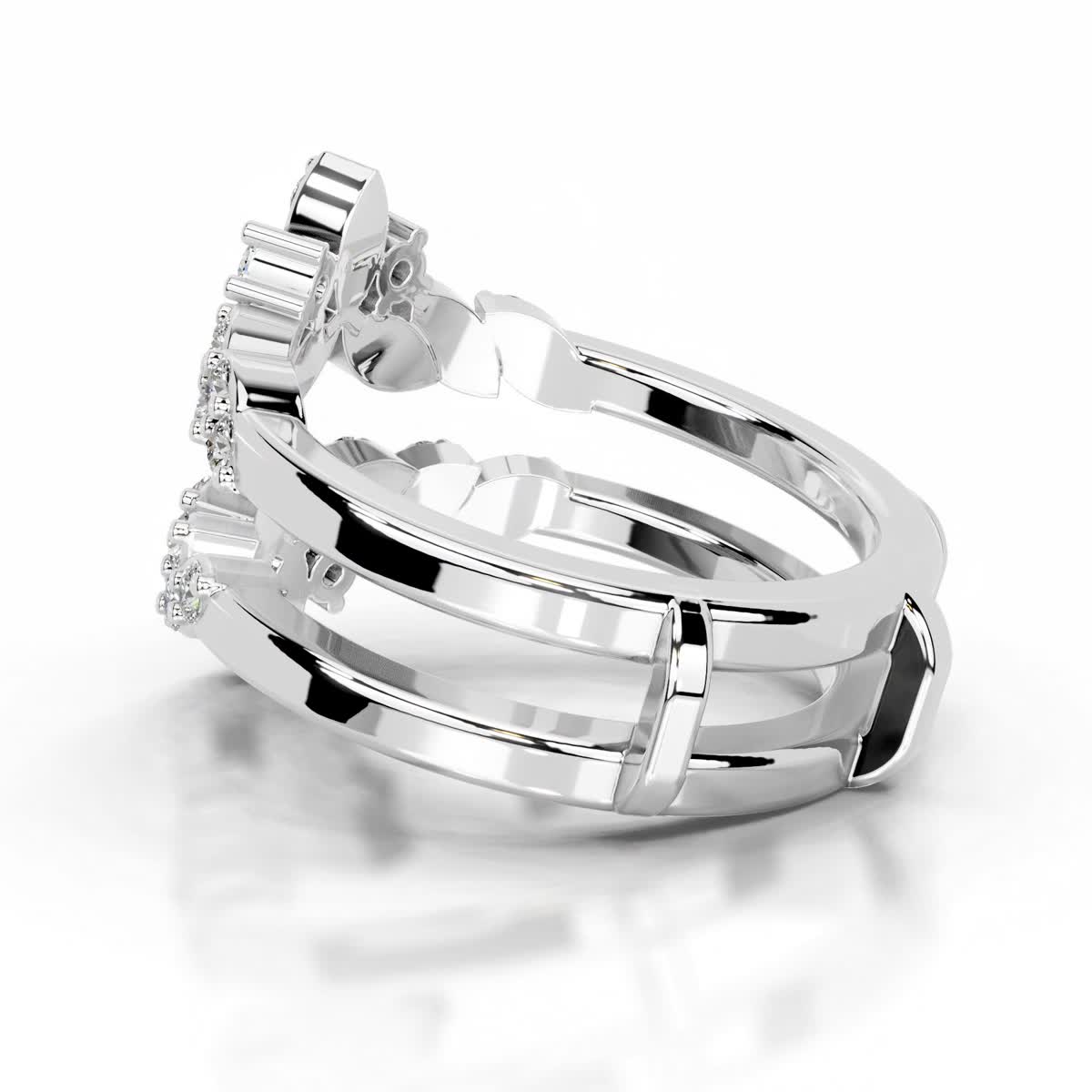 Nikita Lab Grown Diamond Wedding Ring   (0.70 Carat) -18K White Gold (RTS)