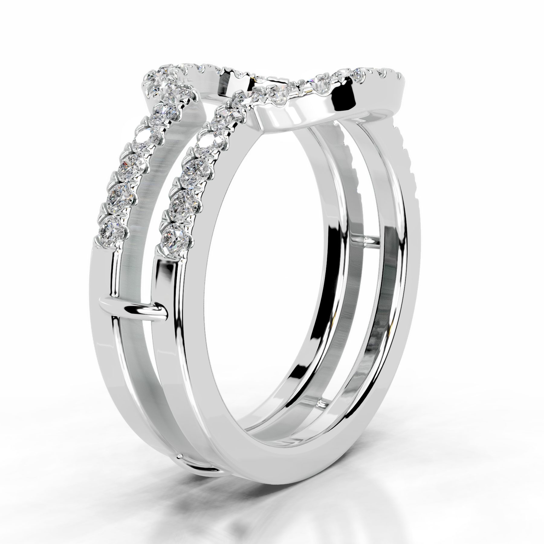 Yana Lab Grown Diamond Wedding Ring   (0.50 Carat) -14K White Gold (RTS)