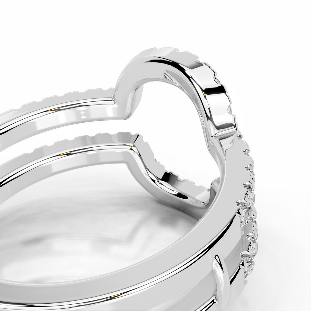 Yana Lab Grown Diamond Wedding Ring   (0.50 Carat) -14K White Gold (RTS)
