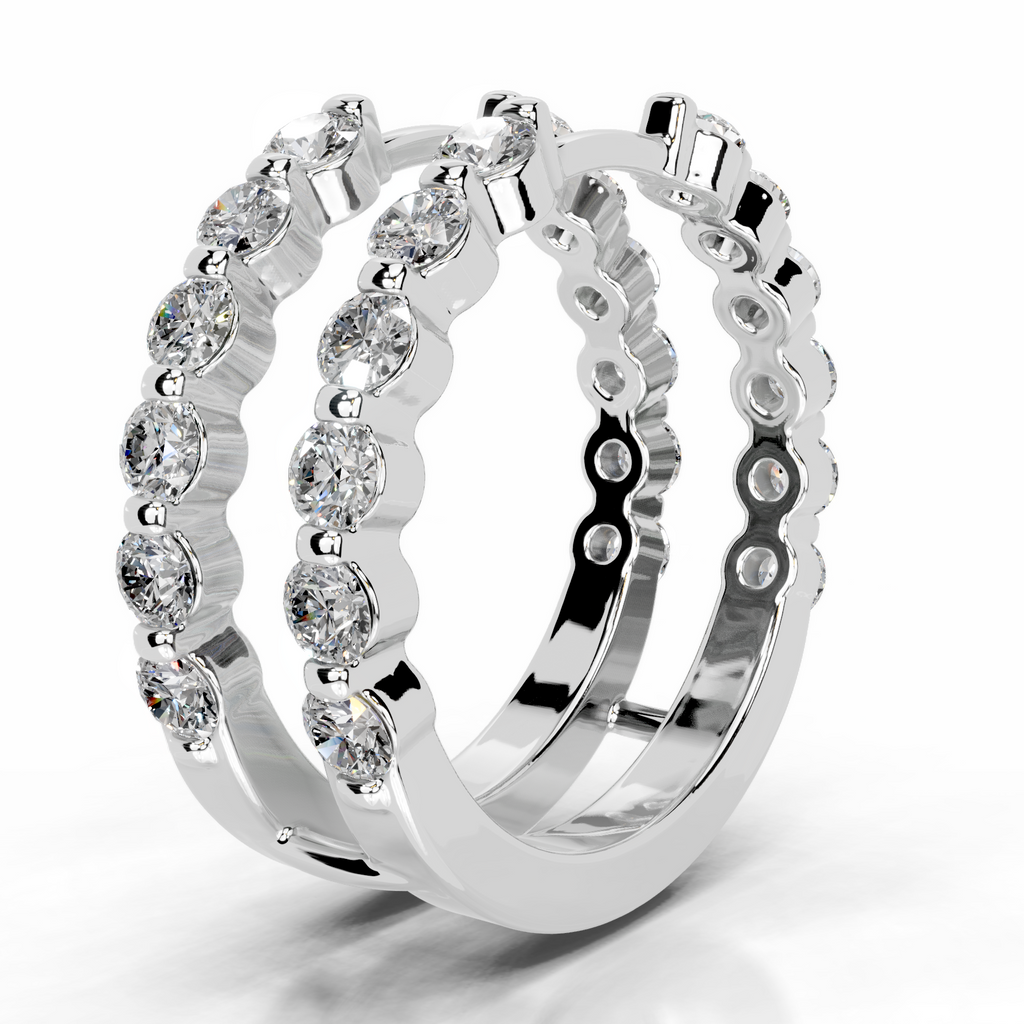 Ashley Diamond Wedding Ring   (1.25 Carat) -14K White Gold (RTS)