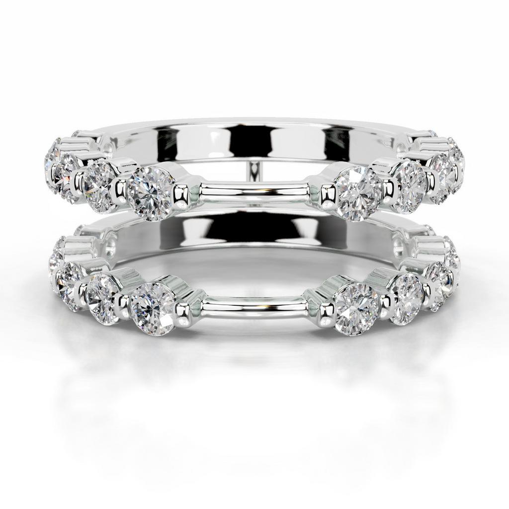 Ashley Diamond Wedding Ring   (1.25 Carat) -14K White Gold (RTS)