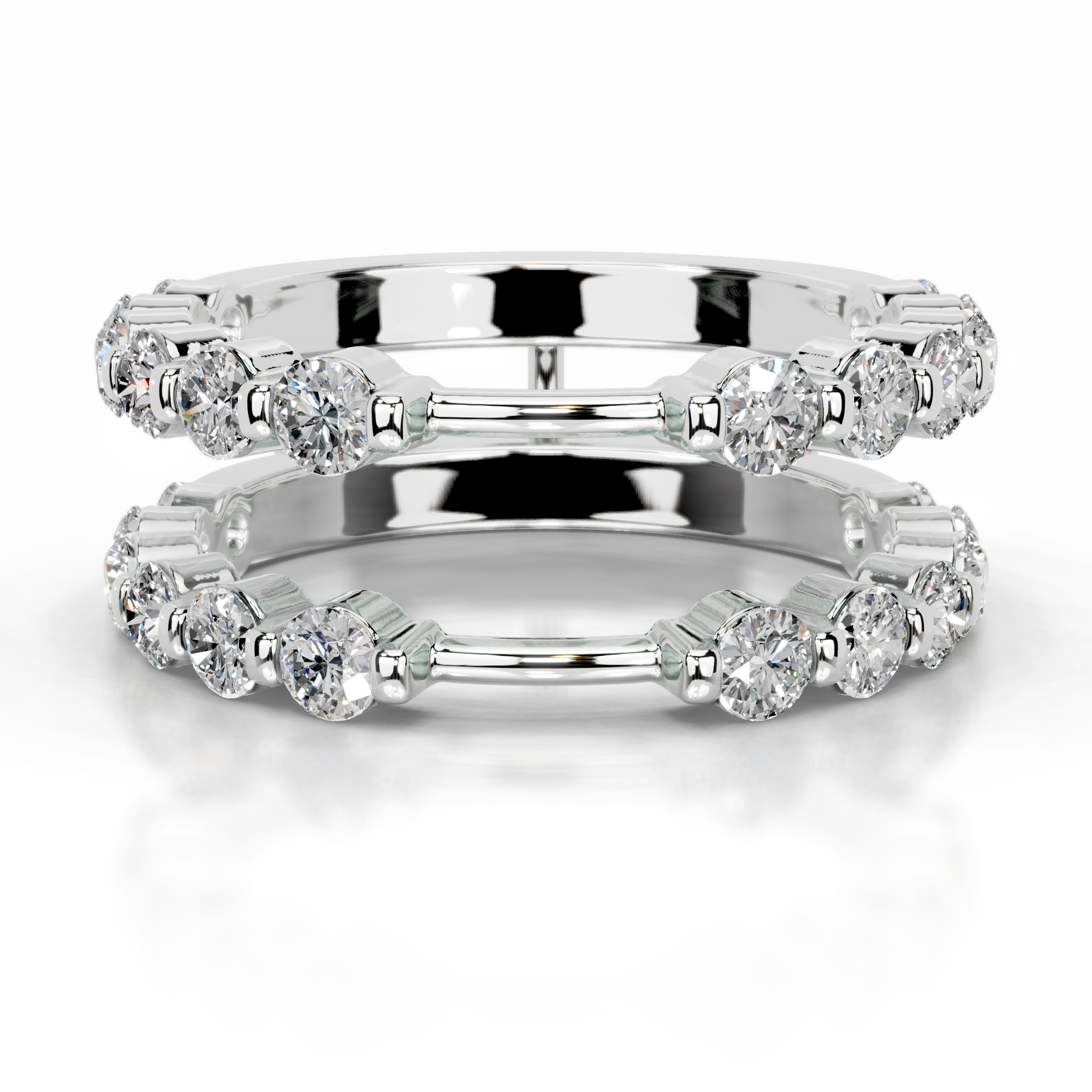 Ashley Diamond Wedding Ring   (1.25 Carat) -14K White Gold (RTS)