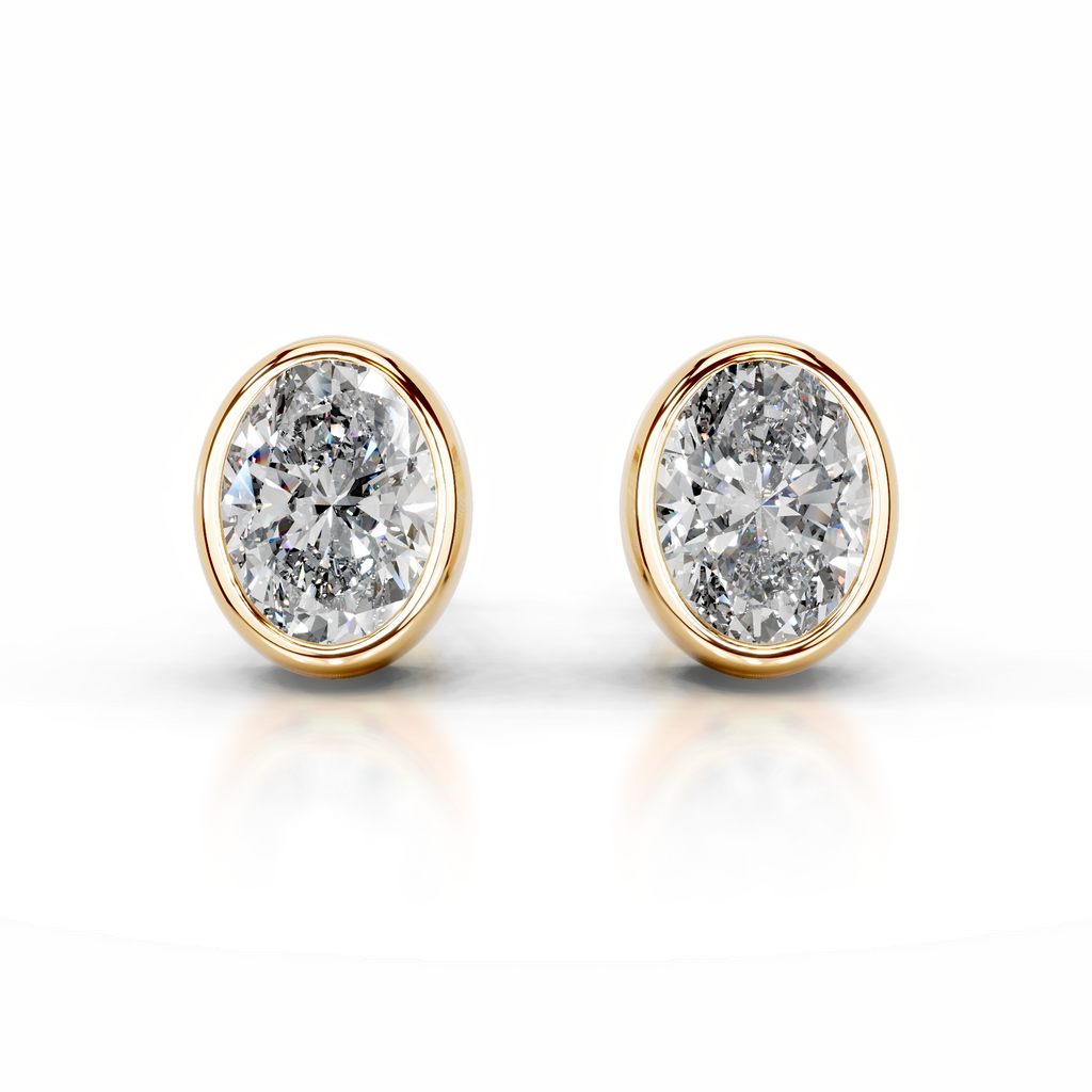 Janice Lab Grown Diamond Earrings   (3 Carat) -18K Yellow Gold (RTS)