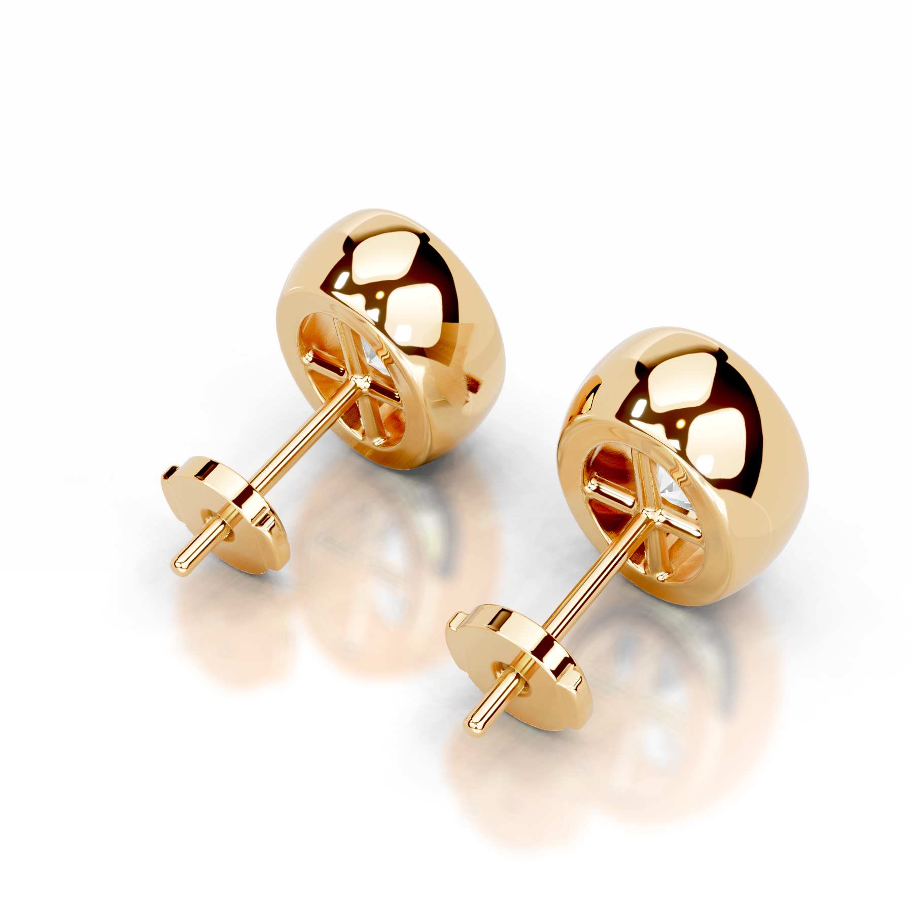 Janice Lab Grown Diamond Earrings   (3 Carat) -18K Yellow Gold (RTS)