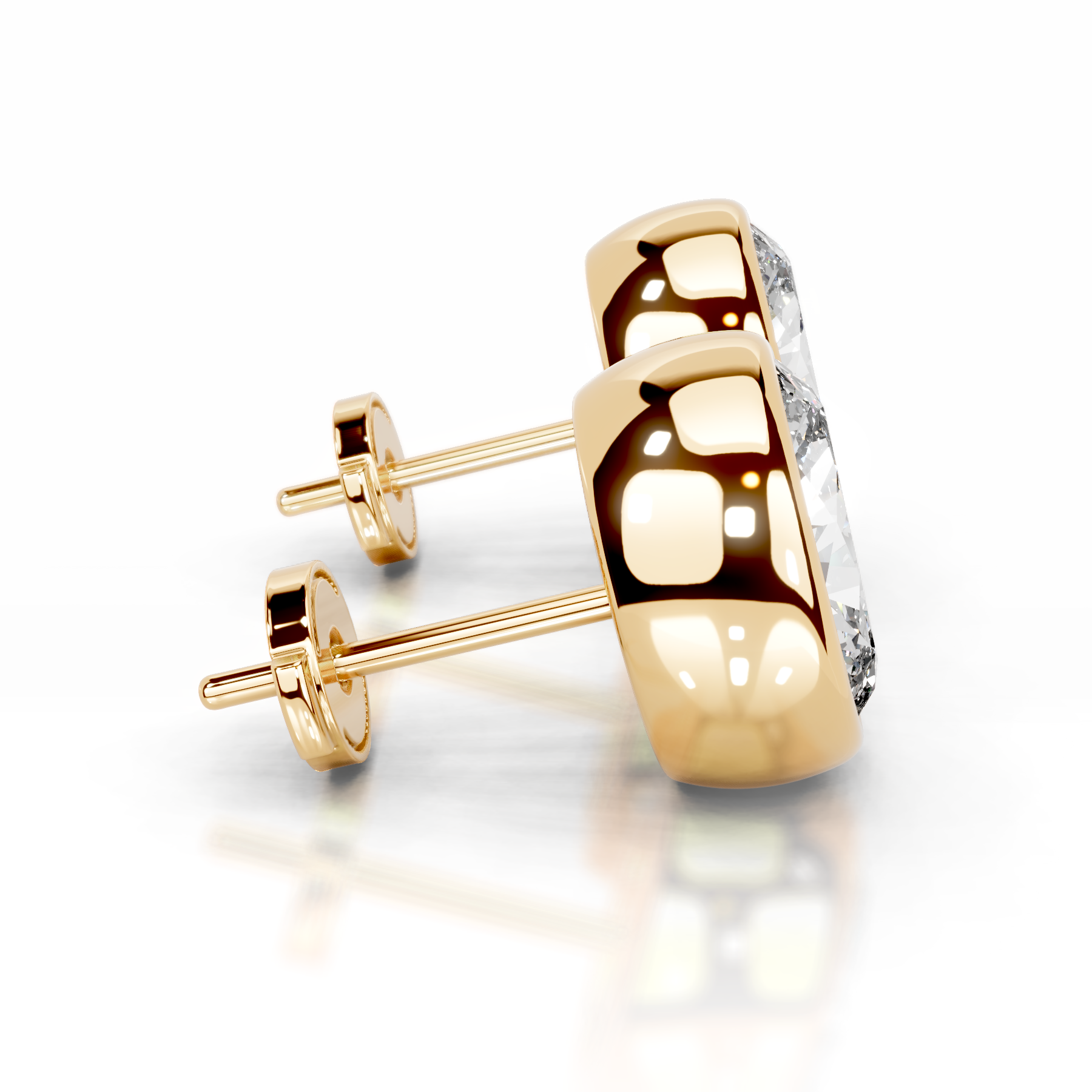 Janice Lab Grown Diamond Earrings   (3 Carat) -18K Yellow Gold (RTS)