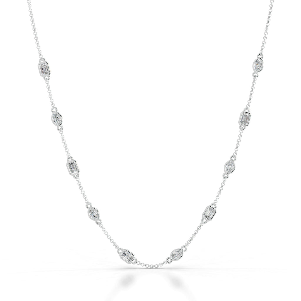 Leonie Lab Grown Diamond Collier - 14K White Gold (RTS)
