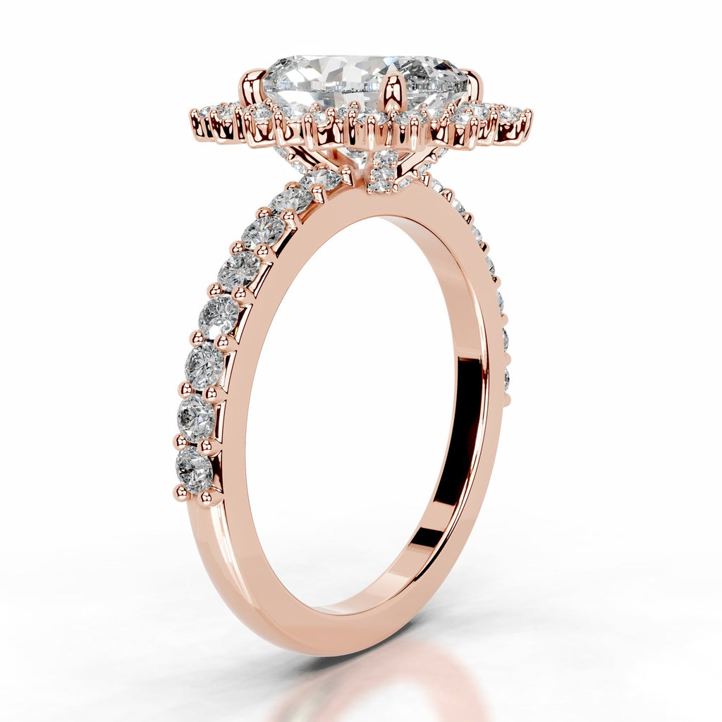 Gertrud Lab Grown Diamond Ring - 14K Rose Gold (RTS)