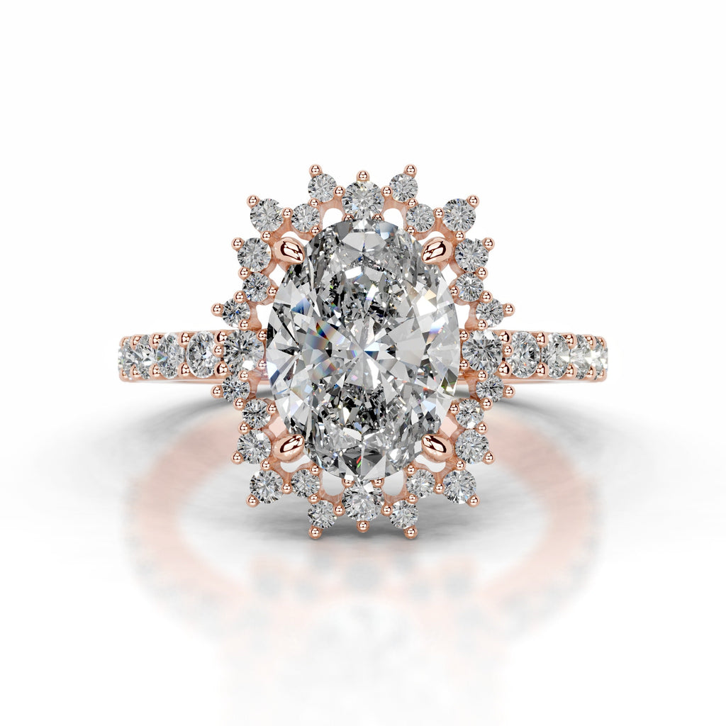 Gertrud Lab Grown Diamond Ring - 14K Rose Gold (RTS)