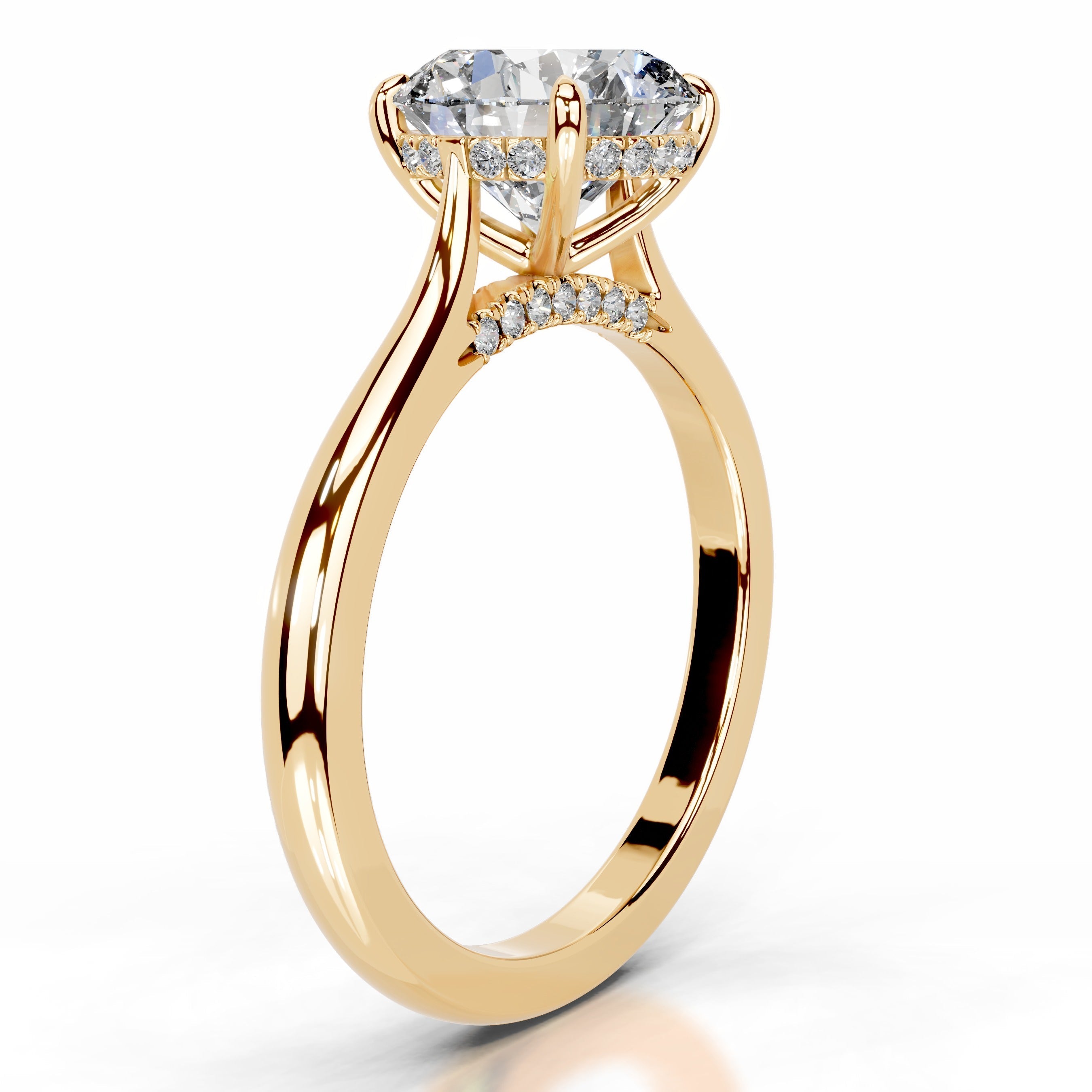 Kiara Lab Grown Diamond Ring  - 18K Yellow Gold (RTS)