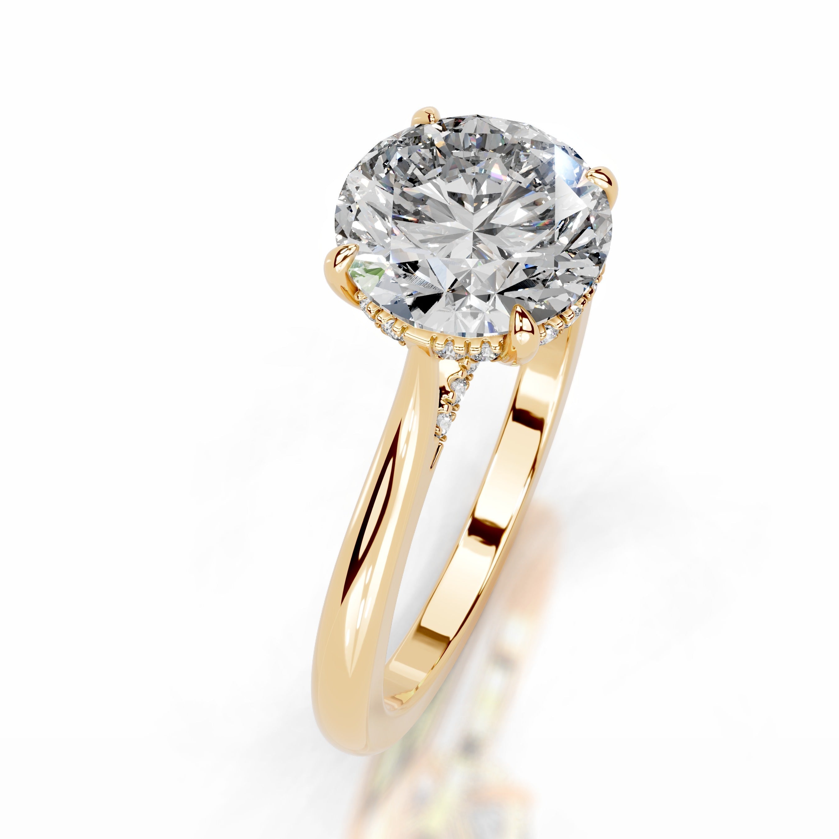Kiara Lab Grown Diamond Ring  - 18K Yellow Gold (RTS)