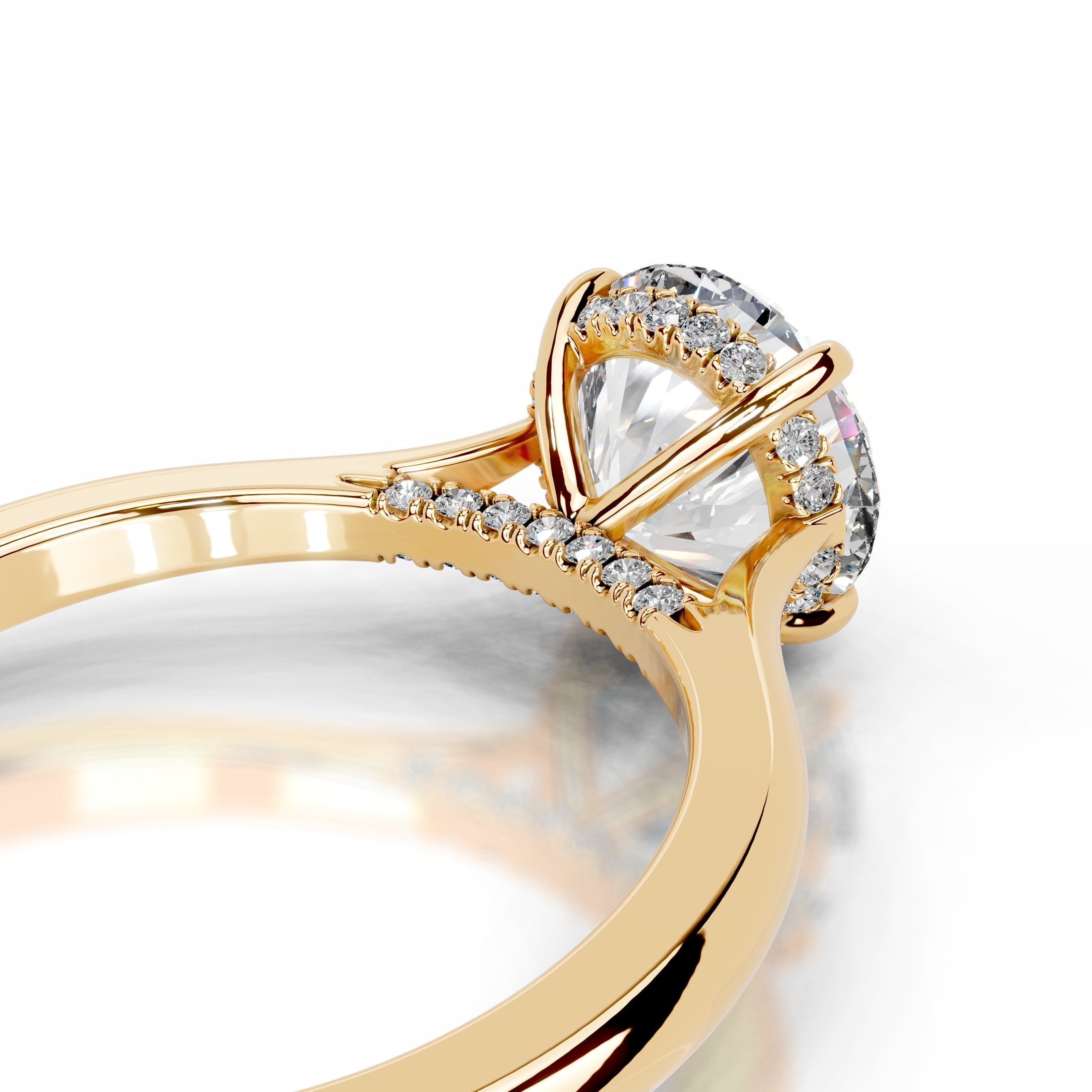Kiara Lab Grown Diamond Ring  - 18K Yellow Gold (RTS)