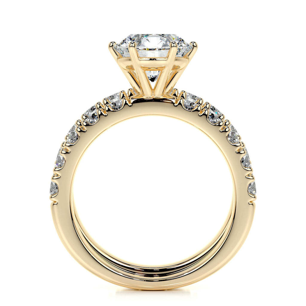 Destiny Lab Grown Diamond Bridal Set -18K Yellow Gold (RTS)